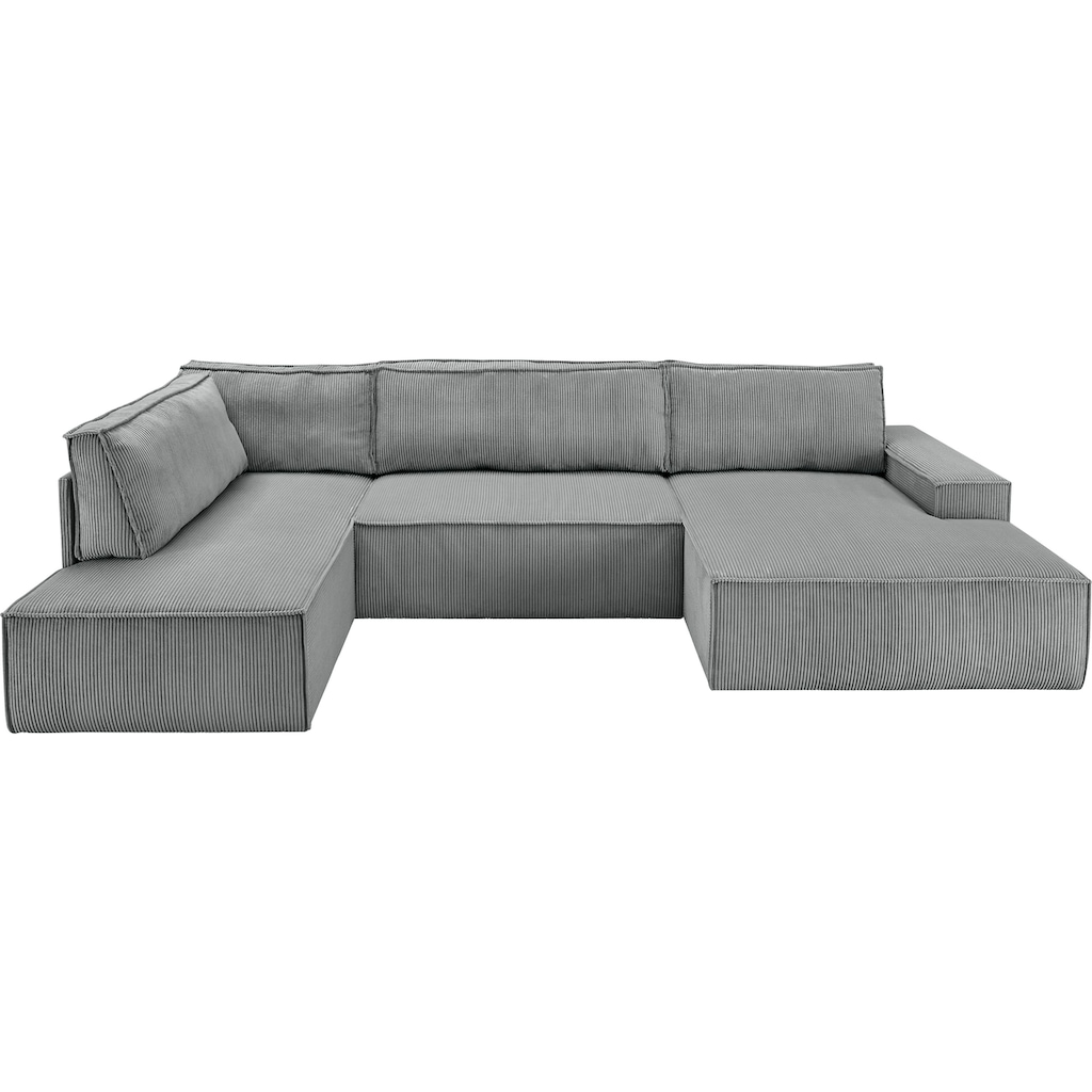 Home affaire Wohnlandschaft »SHERWOOD XXL 329 cm Schlafsofa, U-Form«