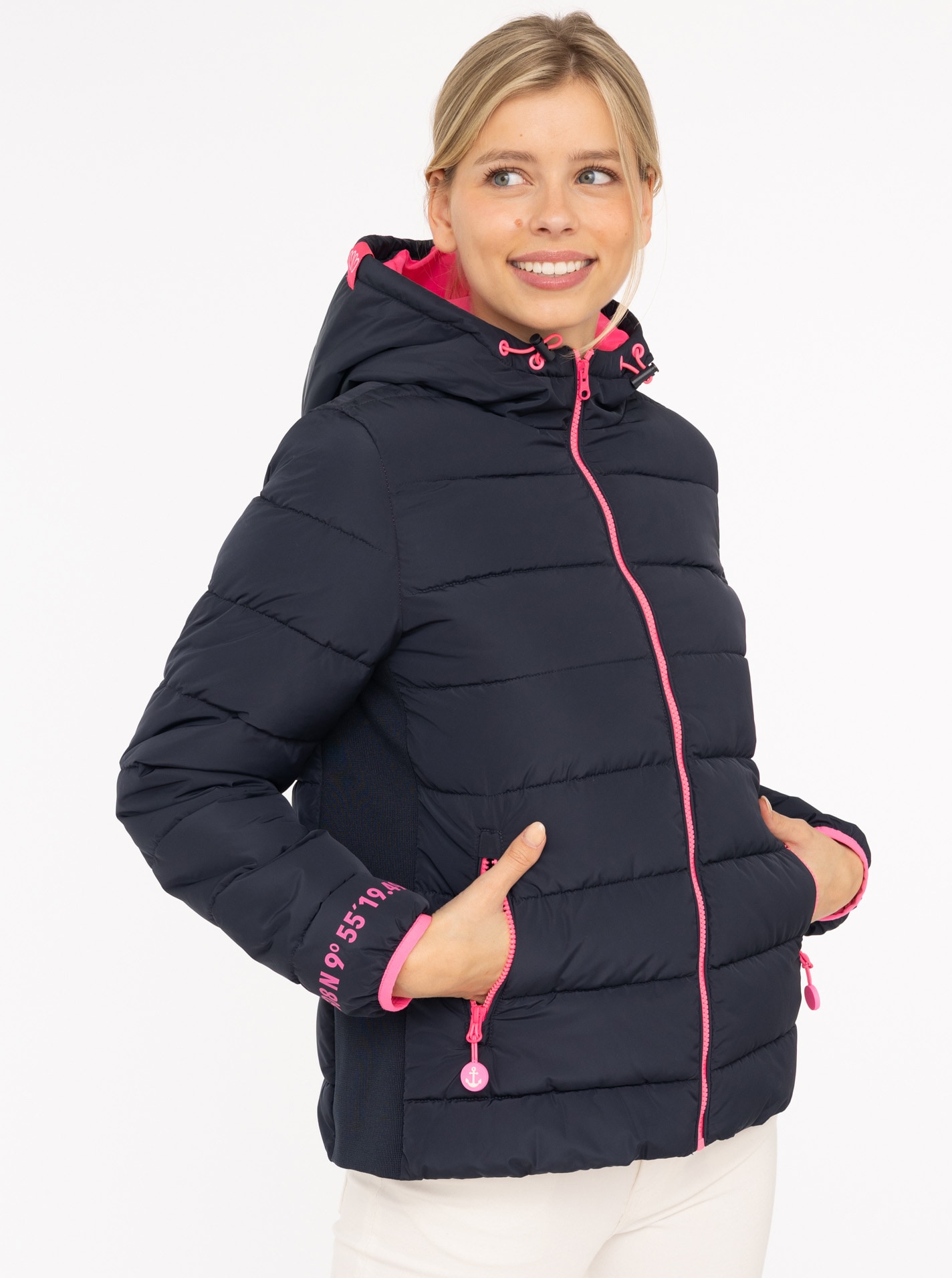Zwillingsherz Steppjacke ""Moin Moin"", mit Kapuze, Kapuze, wärmend, Kontra günstig online kaufen