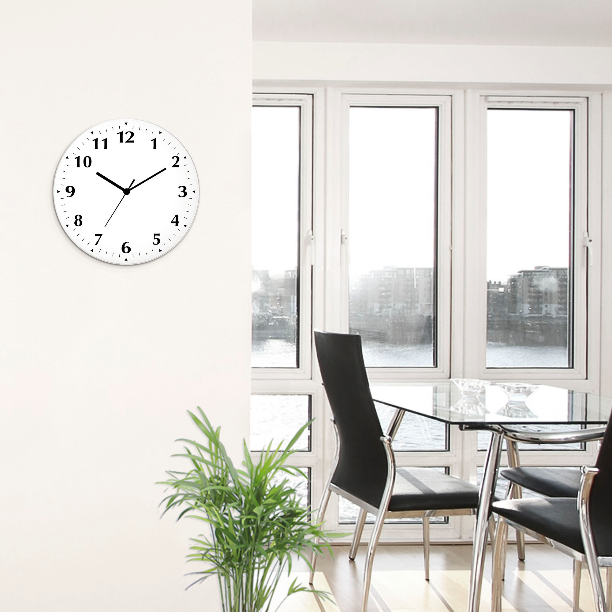 Thumbnail - Artland Wanduhr "Trendfarben" wahlweise mit Quarz- oder Funkuhrwerk, lautlos ohne Tickgeräusche