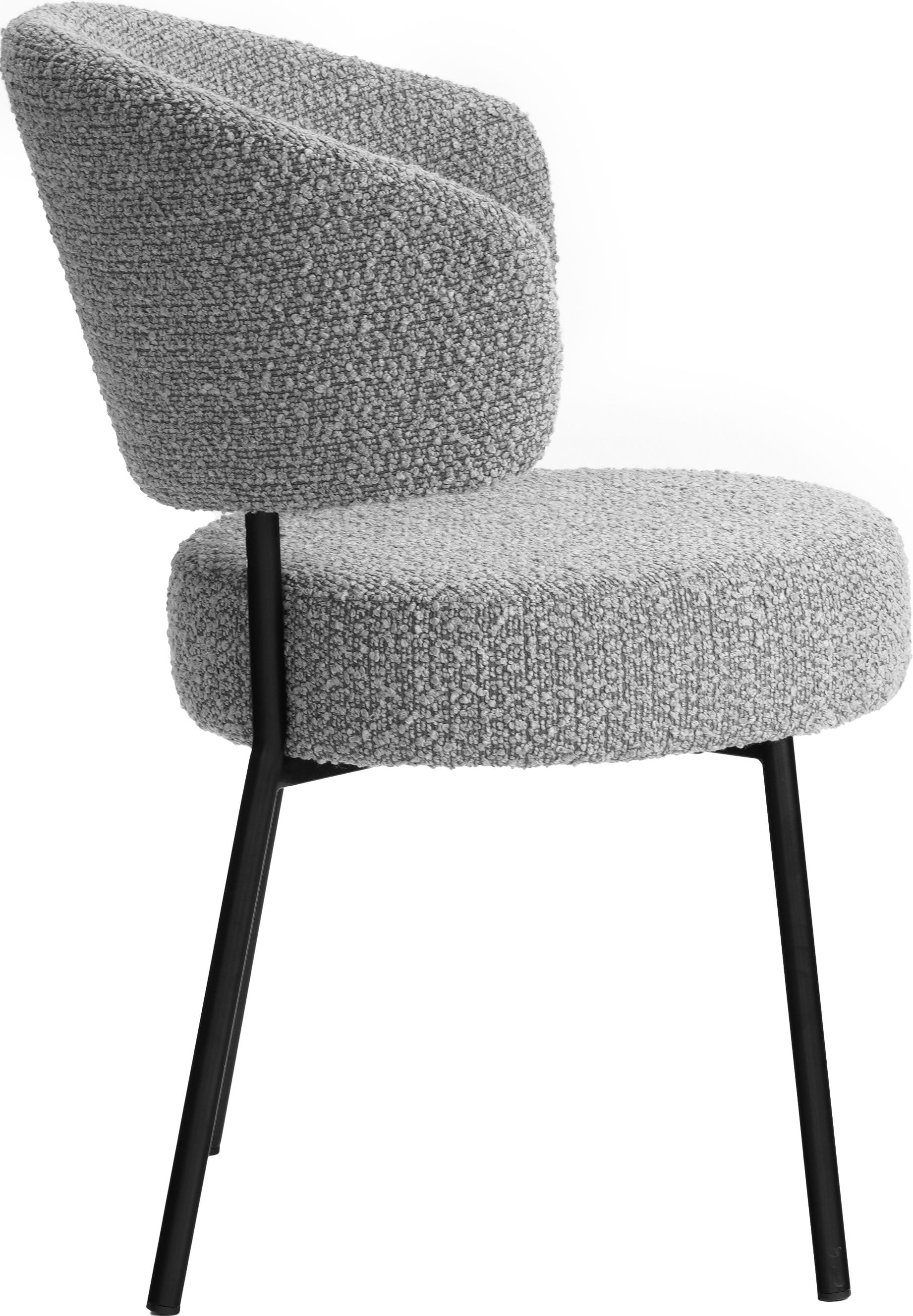 LeGer Home by Lena Gercke Esszimmerstuhl »Sölve«, (Set), 2 St., Boucle Bezugsstoff, Metallgestell, Sitztiefe 48 cm