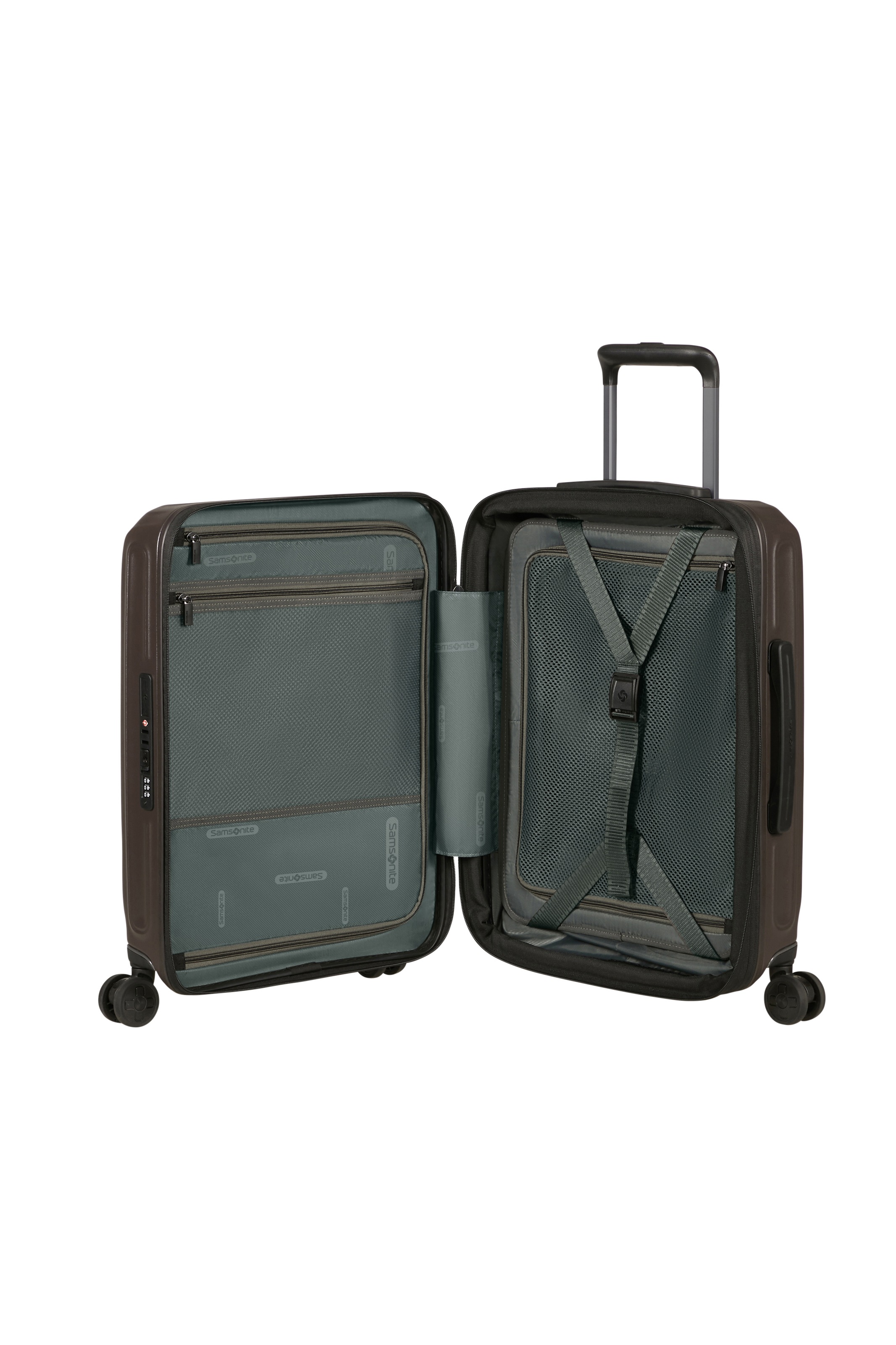 Samsonite Hartschalen-Trolley »2WANDER« 40 l 4 Rollen aus robustem Polycarbonat, mit Adressetikett und Dehnfalte