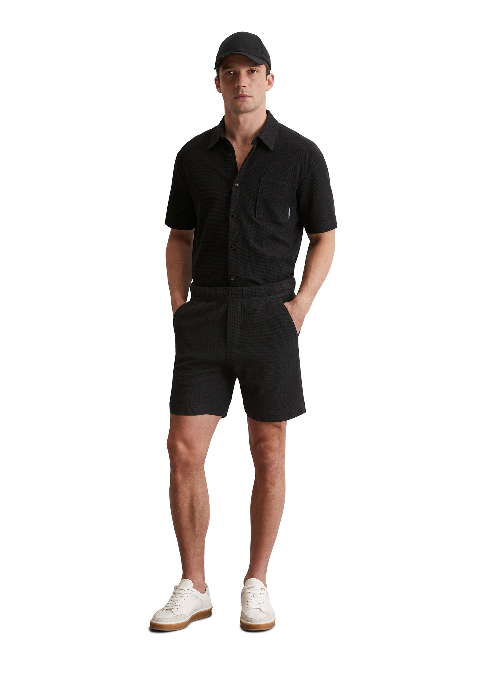 Marc O'Polo Shorts »mit feiner Waffelstruktur«