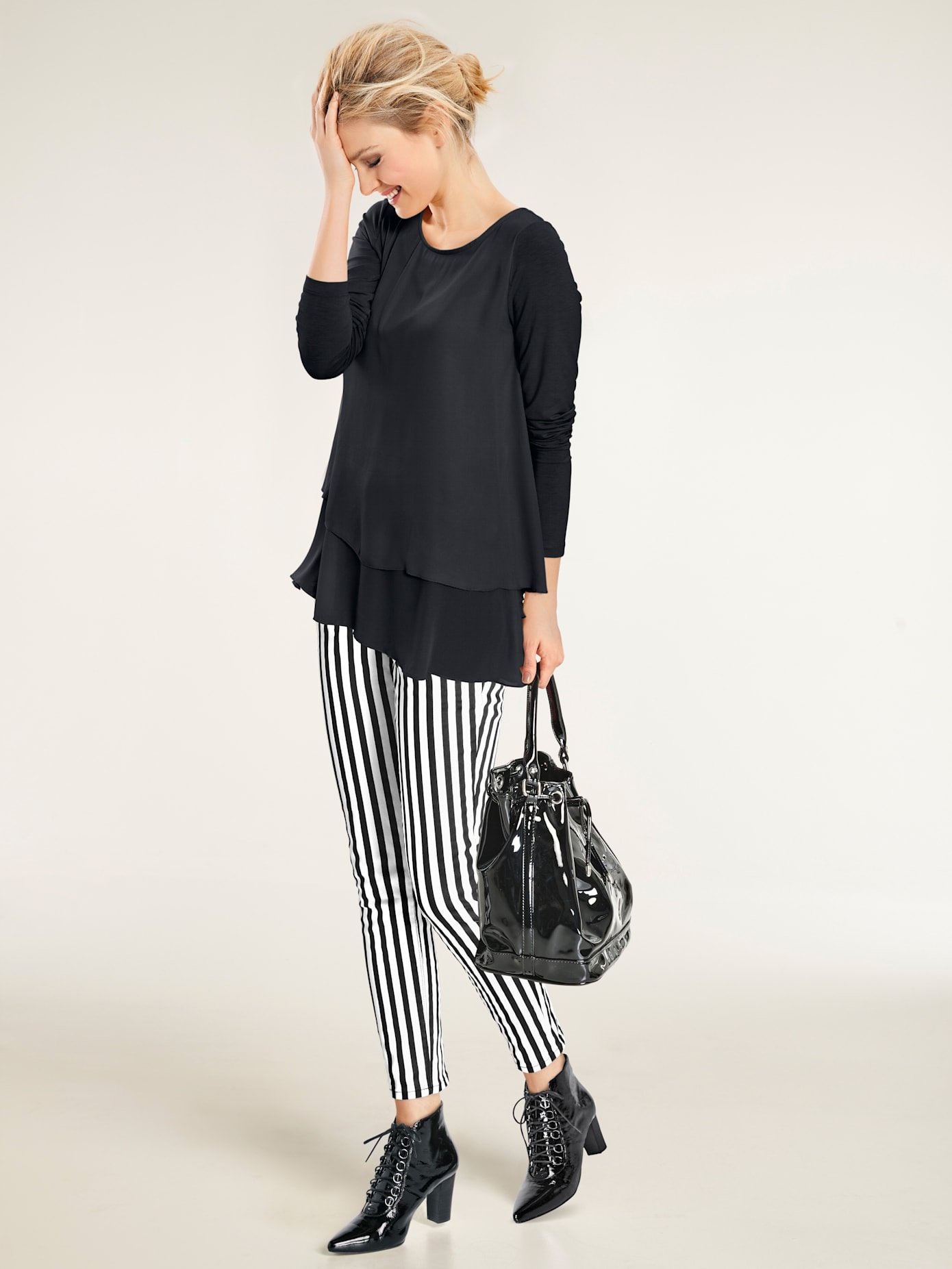 LINEA TESINI by heine Rundhalsshirt "Rundhals-Shirt" 1 Stk.