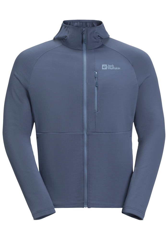 Jack Wolfskin Fleecejacke »KOLBENBERG HOODED FZ M«, mit Kapuze