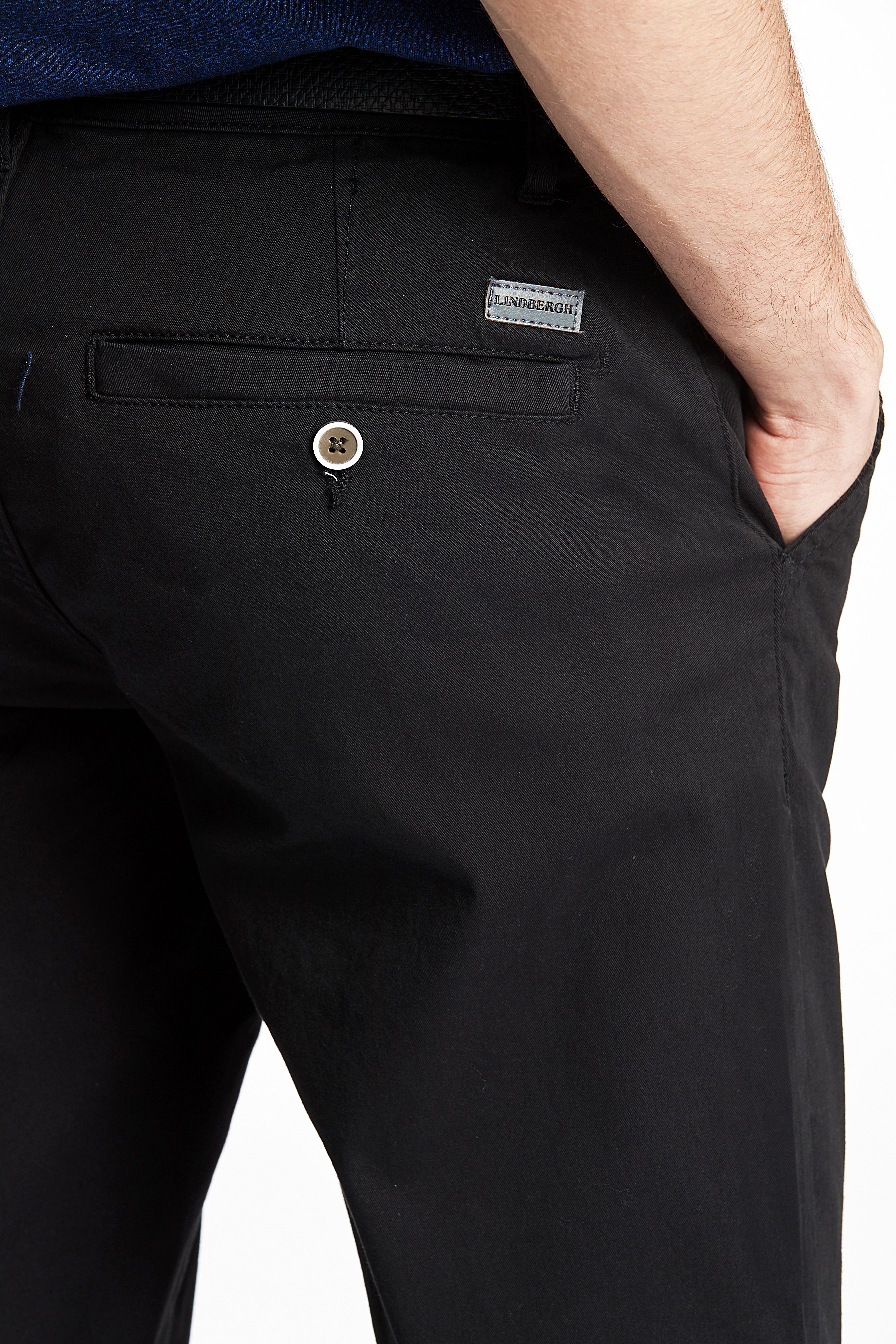 Thumbnail - LINDBERGH Chinohose mit Gürtel und Stretch