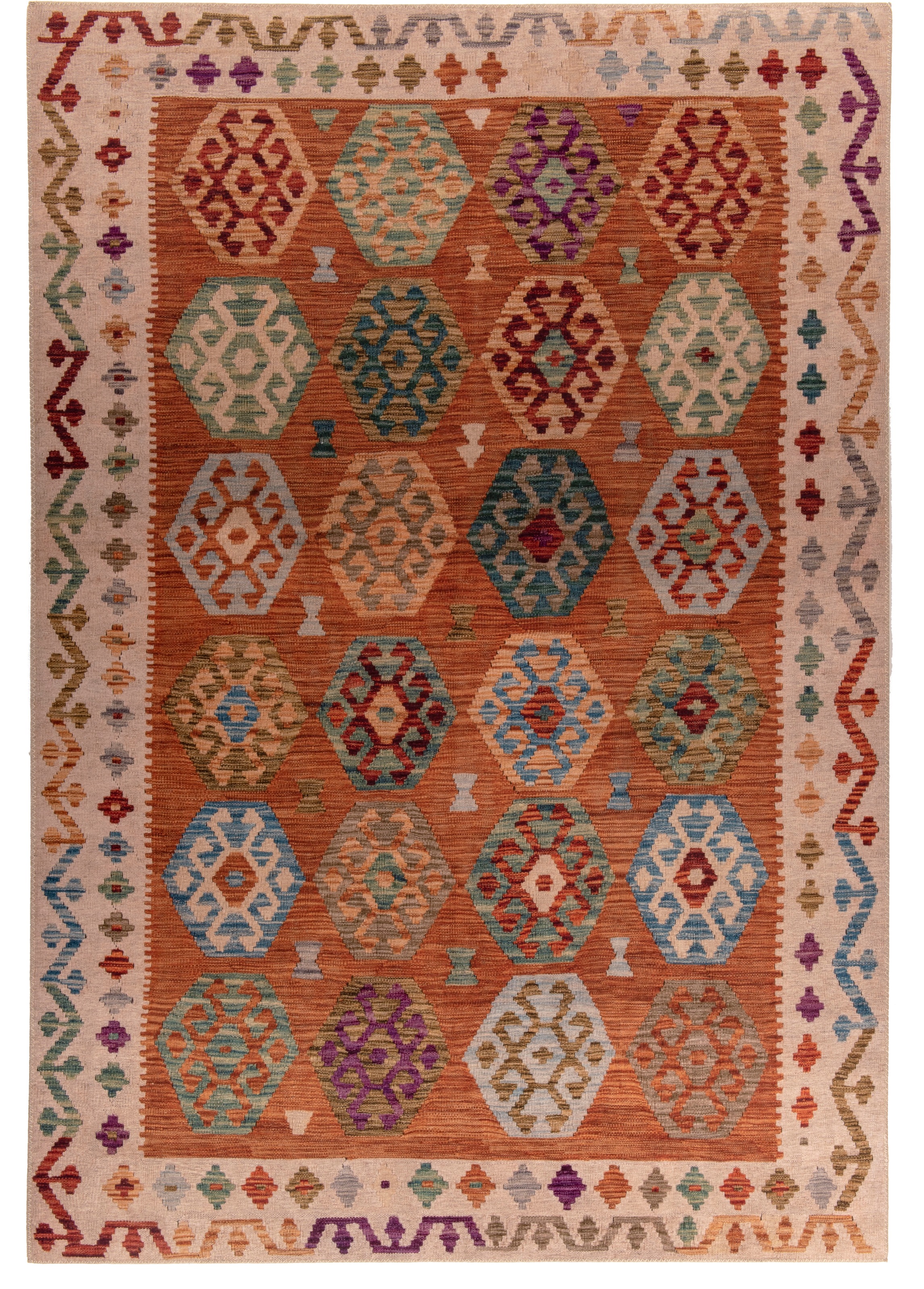 Gino Falcone Teppich "Cecilia 27596" rechteckig 3 mm Höhe Flachgewebe, bedr günstig online kaufen