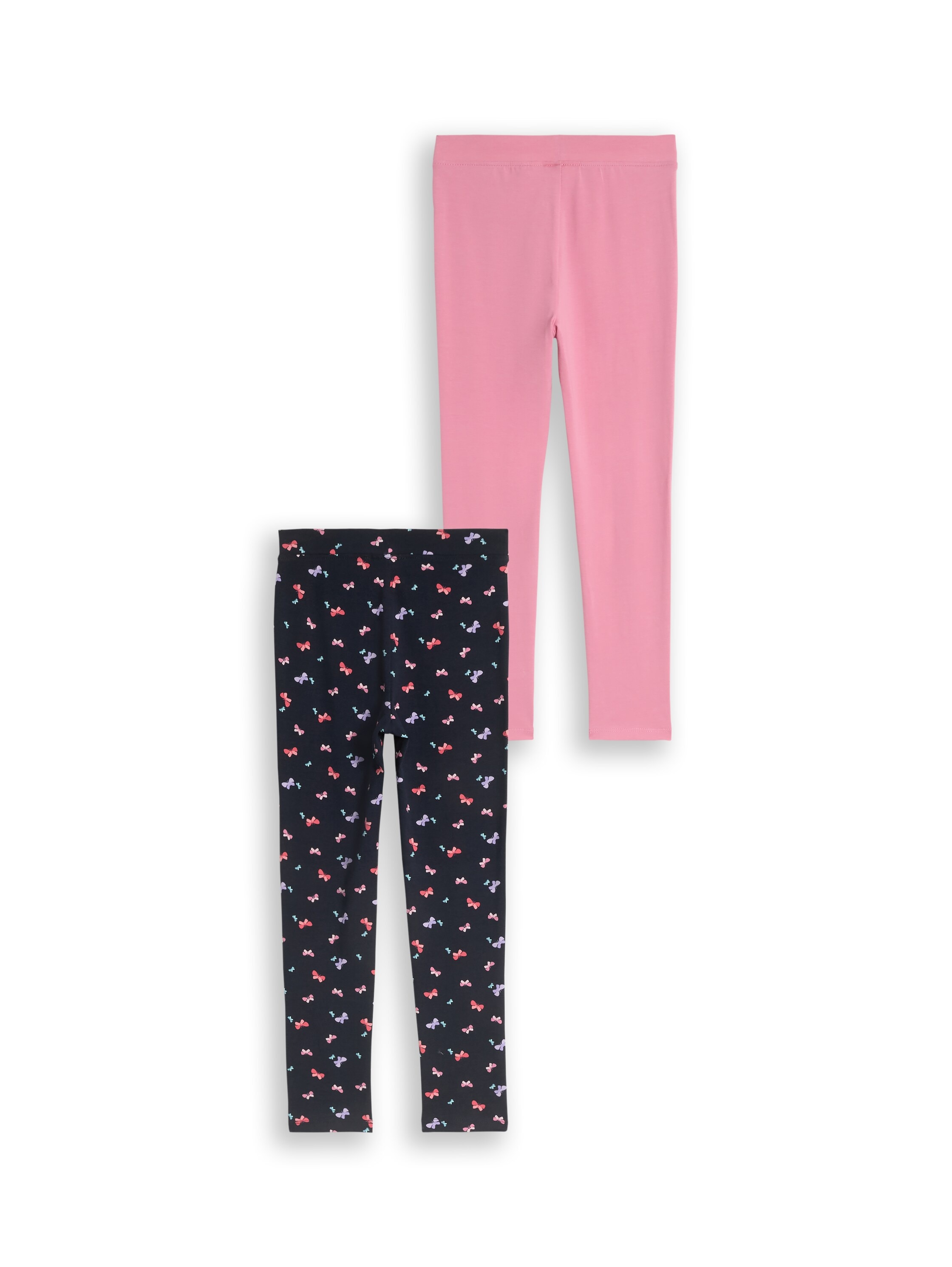TOM TAILOR Leggings 2er Pack unifarben und gepunktet, für Girls