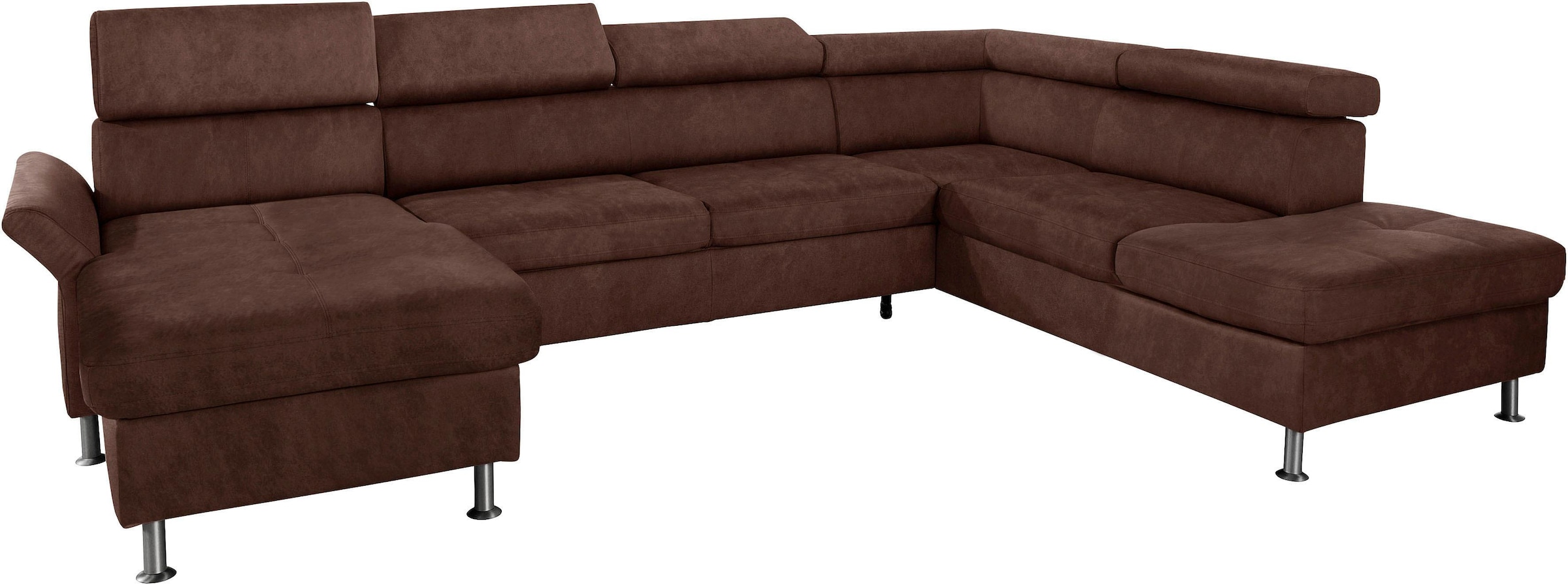 exxpo - sofa fashion Wohnlandschaft »Maretto, U-Form«, inkl. Kopf- bzw. Rückenverstellung, wahlweise mit Bettfunktion