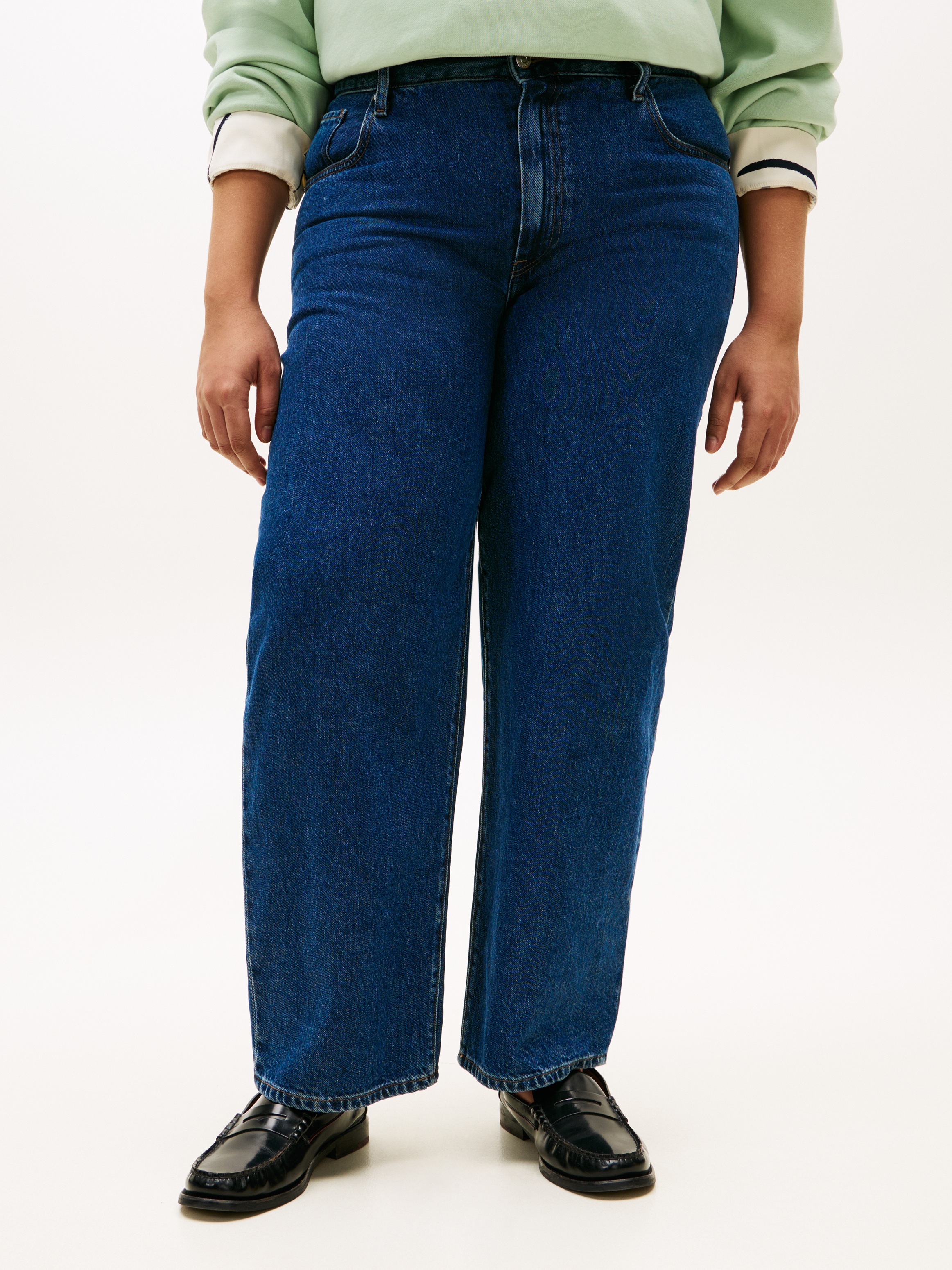 Tommy Hilfiger Curve Regular-fit-Jeans "CRV DNM EMI BARREL RW" in großen Gr günstig online kaufen