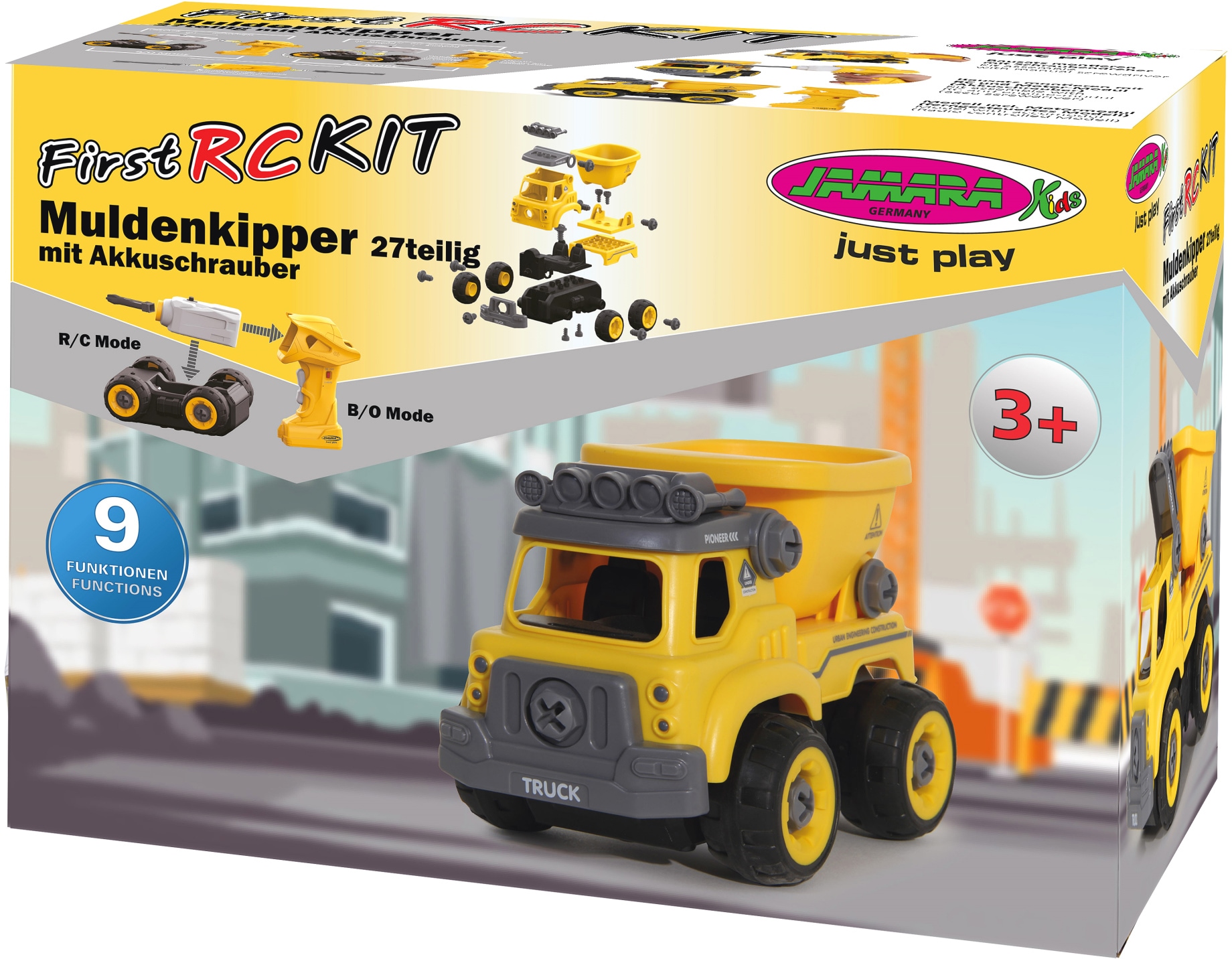 Jamara RC-Bagger »First RC - Muldenkipper«, (27 tlg.), mit Akkuschrauber