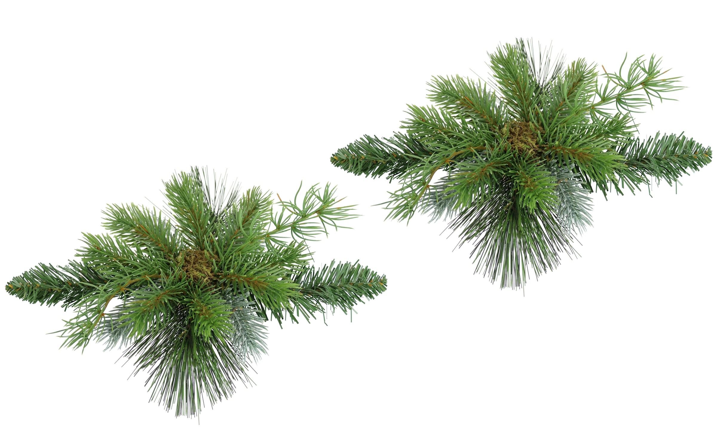 I.GE.A. Kunstkranz "Tannen-Leger" 2er Set Basis für Kränze Arrangements Tan günstig online kaufen