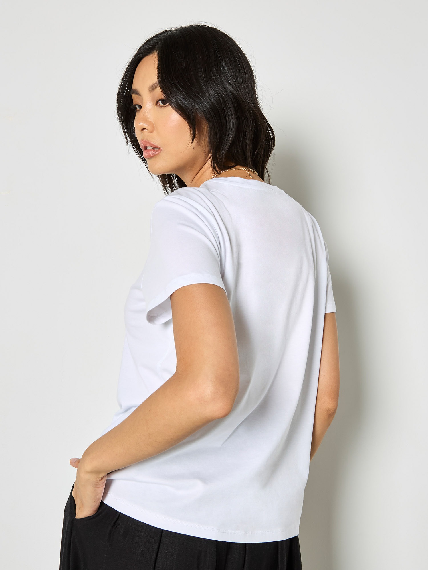 Apricot Shirttop »Top« mit Goldfolien-Blumenprint