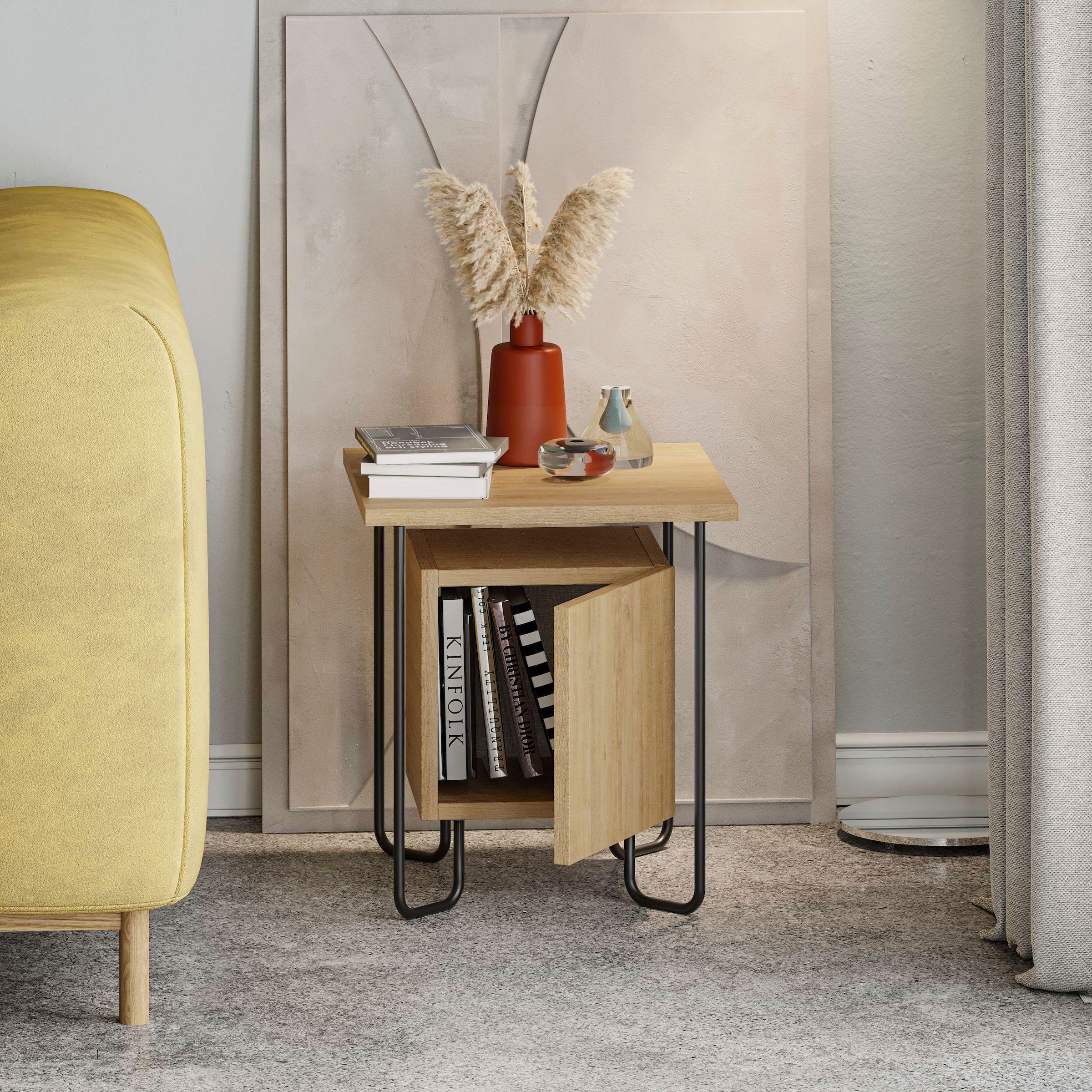 Decortie Nachttisch »ACRES NACHTTISCH« Packung, 1 Stk. tlg. Leichte Montage, Lagerung, Platzsparend