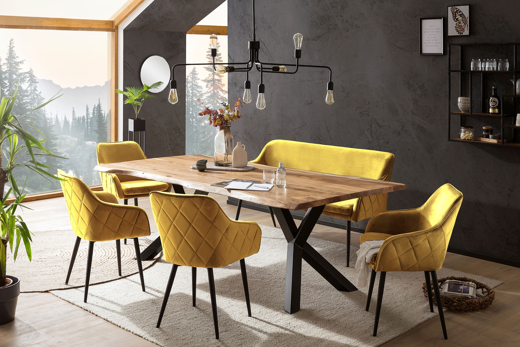 SalesFever Eckbankgruppe "Eckbankgruppe im Landhausstil" Set, 6 Stk. tlg. R günstig online kaufen