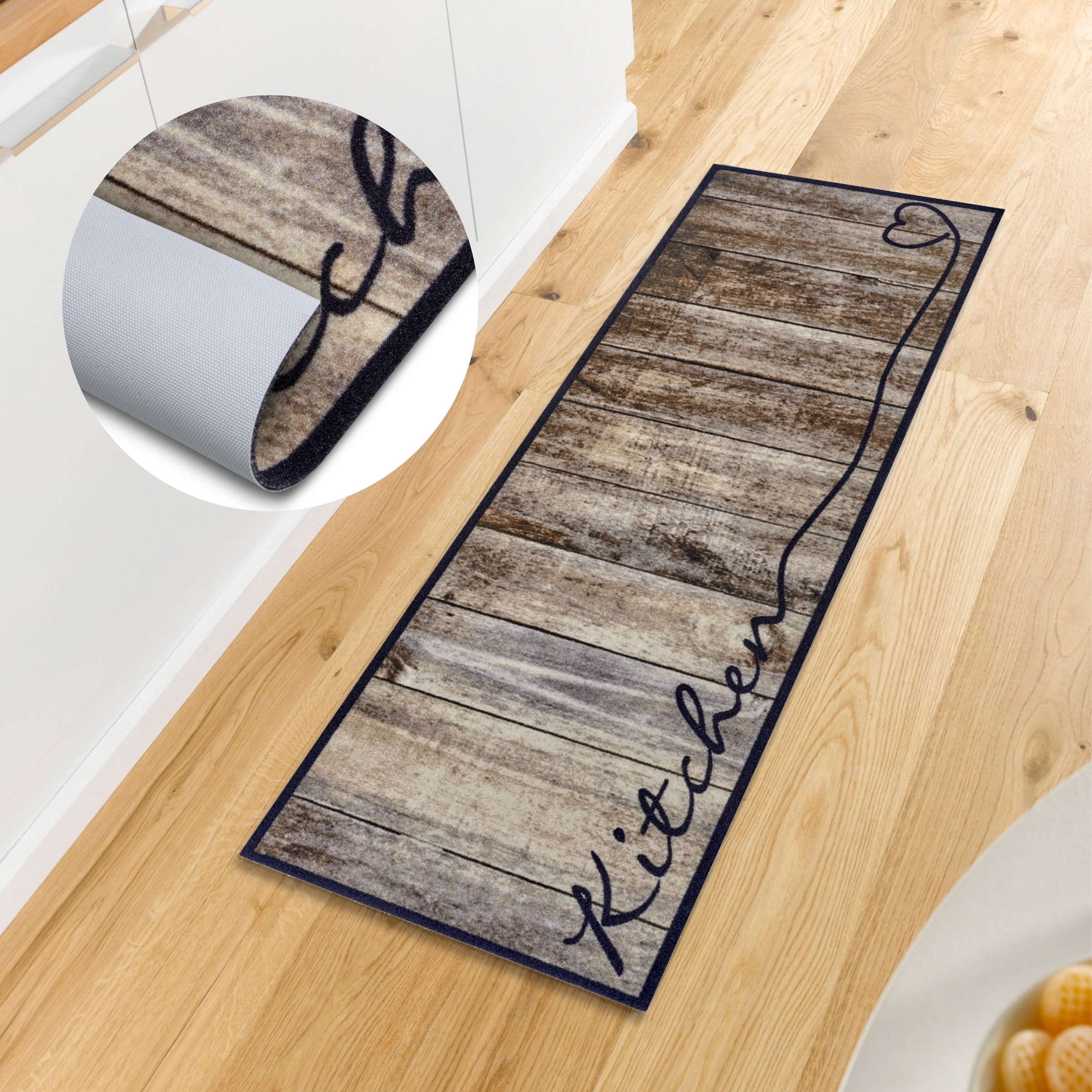 HANSE Home "Kitchen Herz" rechteckig 5 mm Höhe Läufer, Rutschfest, Küchente günstig online kaufen