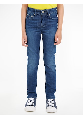 Slim-fit-Jeans »SCANTON Y DARK WASH«, mit Logostickerei