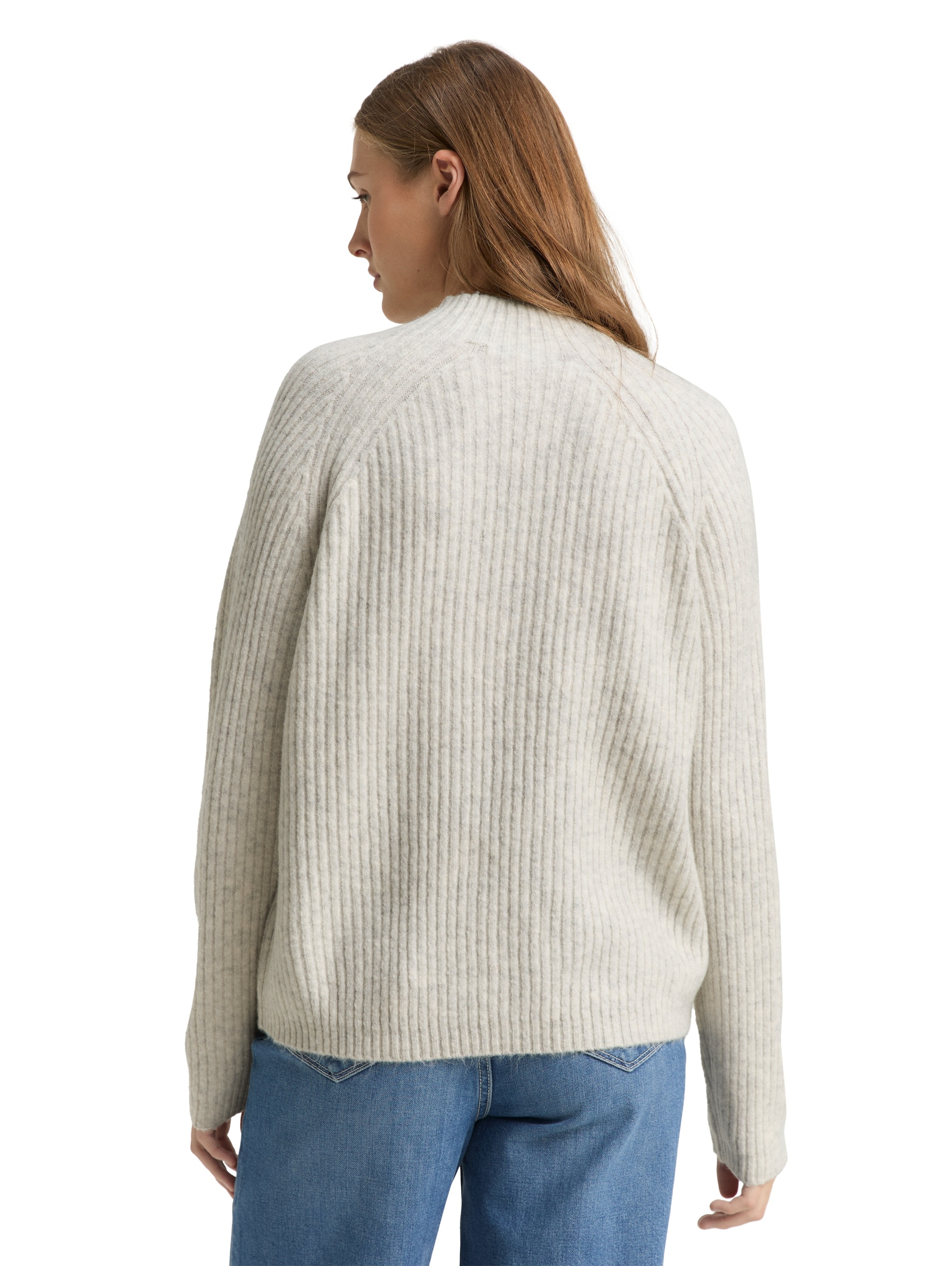 TOM TAILOR Denim Strickpullover mit Stehkragen günstig online kaufen