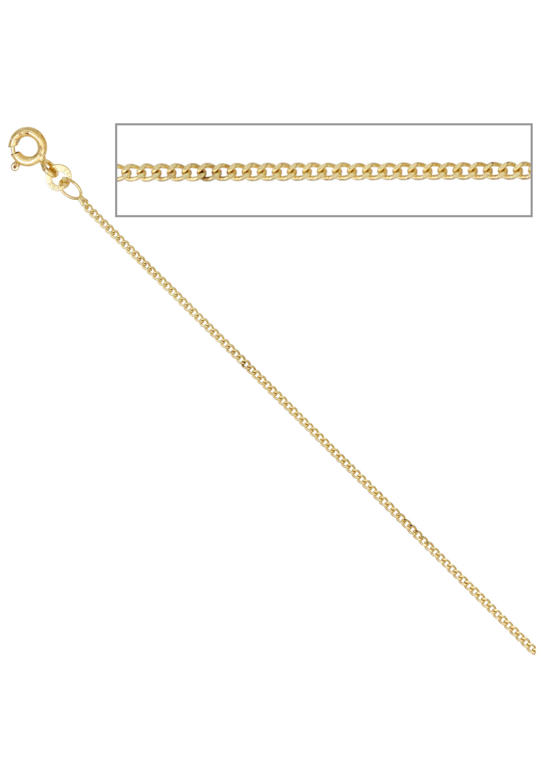 JOBO Goldkette, Panzerkette 333 Gold 40 cm 1,3 mm