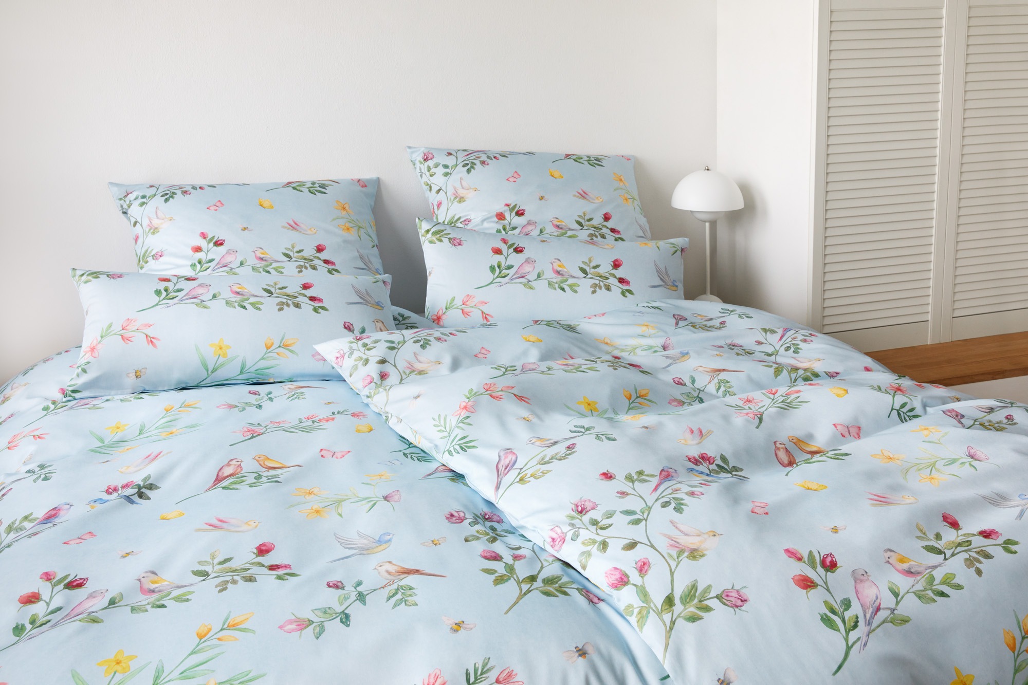 Elegante Bettwäsche "Songbird" 2 Stk. angenehmes Hautgefühl günstig online kaufen