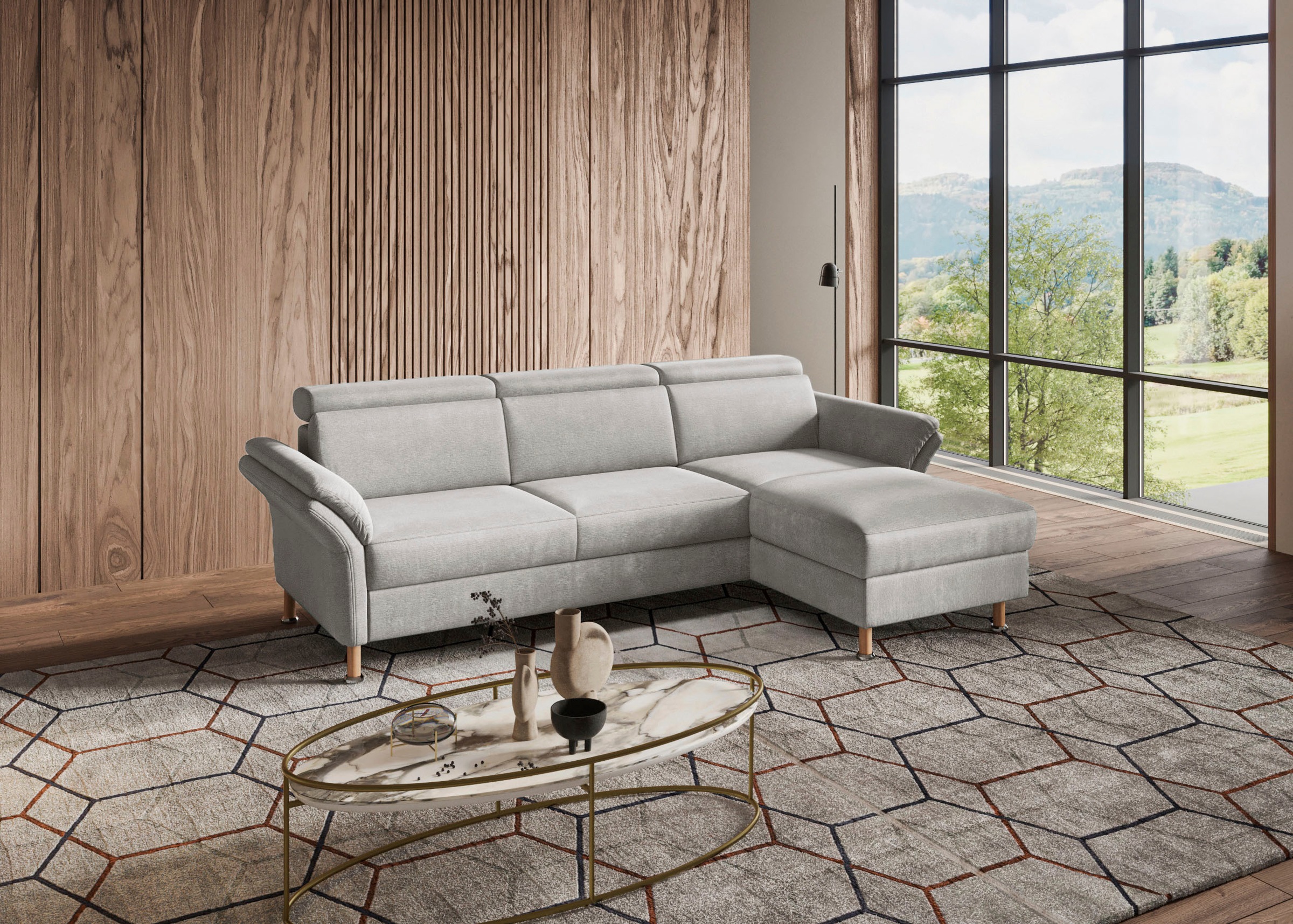 Home affaire "Calypso L-Form" mit motorischen Funktionen im Sofa und Recami günstig online kaufen