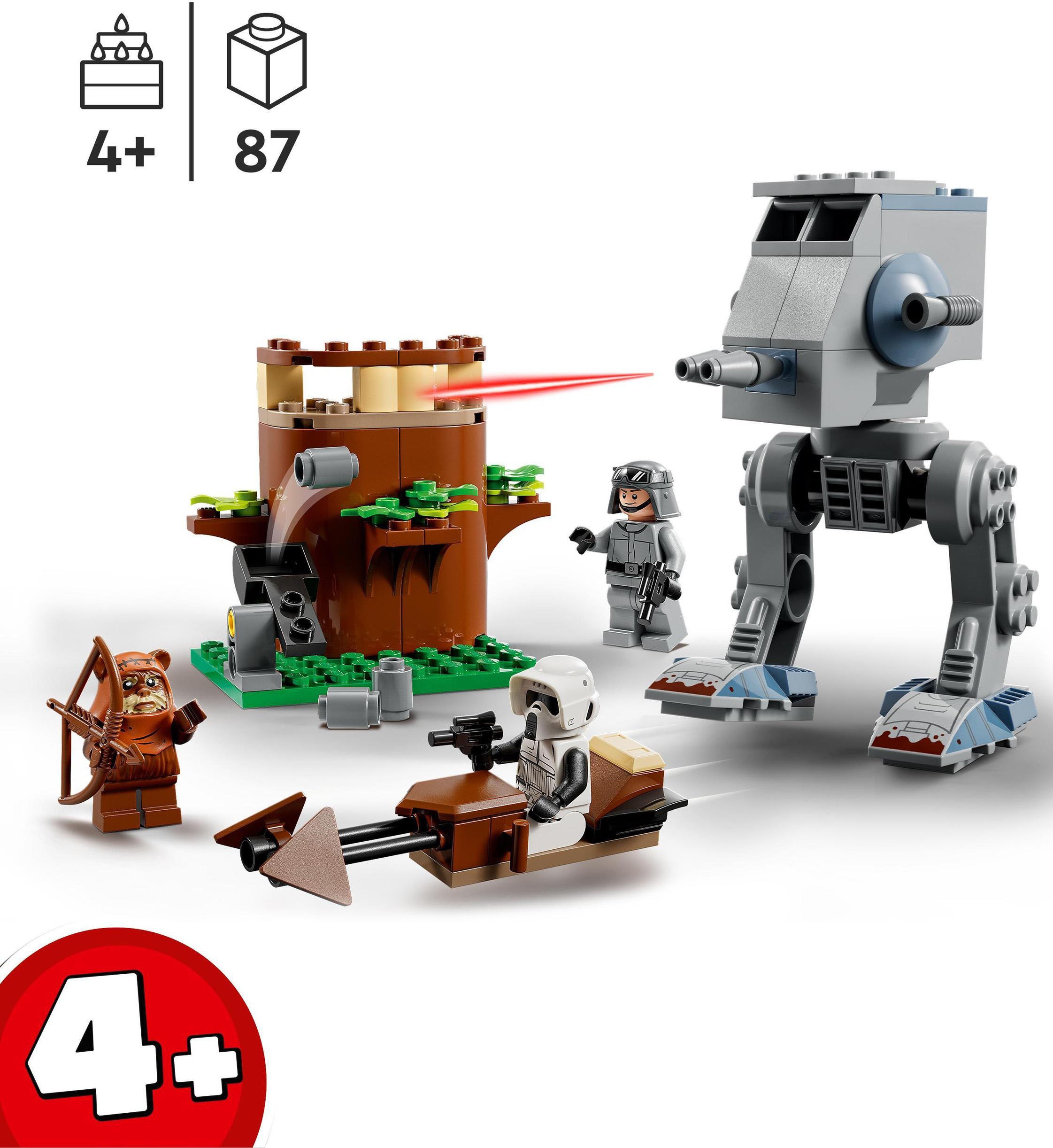 LEGO® Konstruktionsspielsteine »AT-ST (75332), LEGO® Star Wars™«, (87 St.), Made in Europe