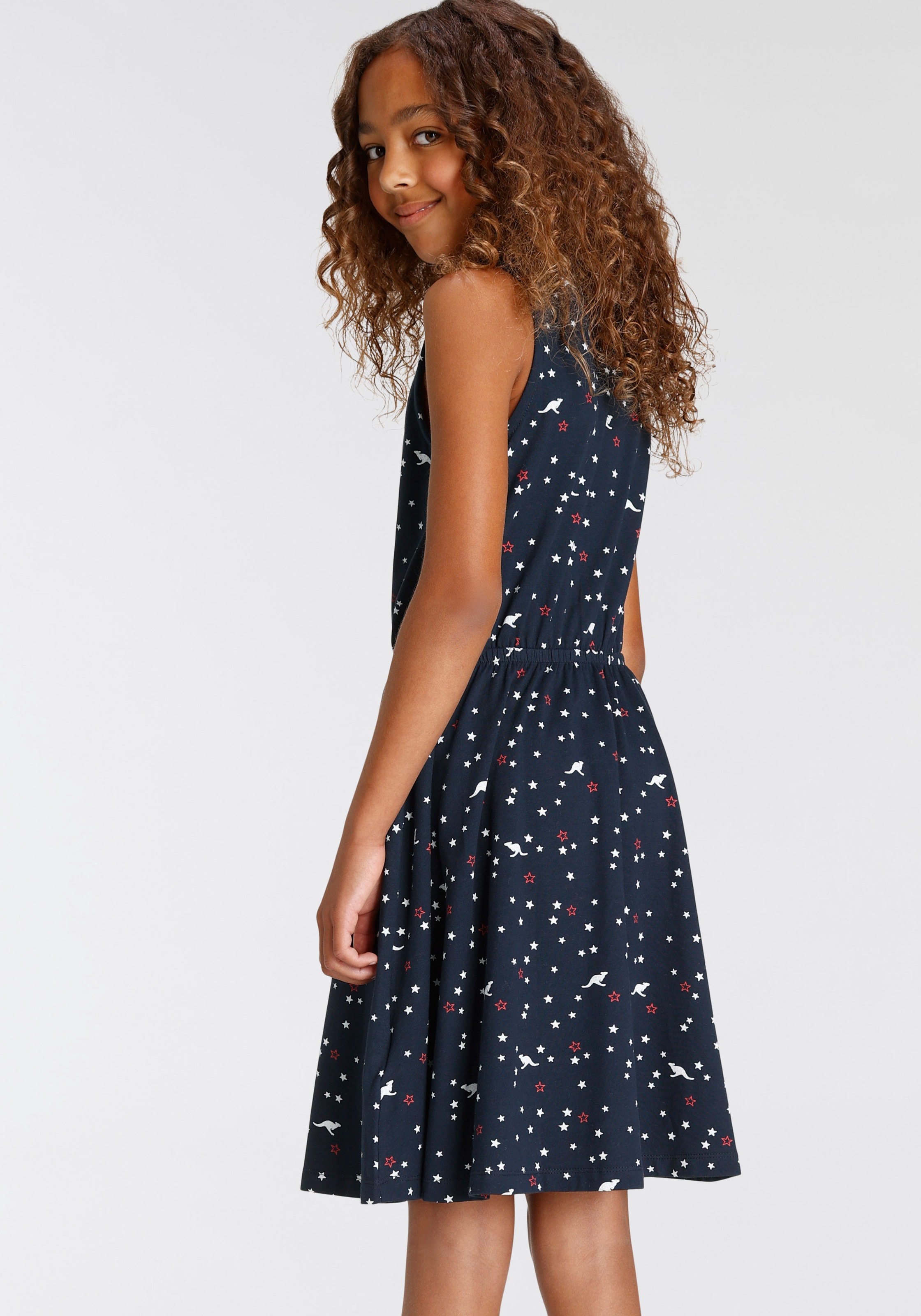 Thumbnail - KangaROOS Jerseykleid ", Skaterkleid in schönen Allover-Muster" für Partys und Treffen mit Freunden, kniefrei, modisch