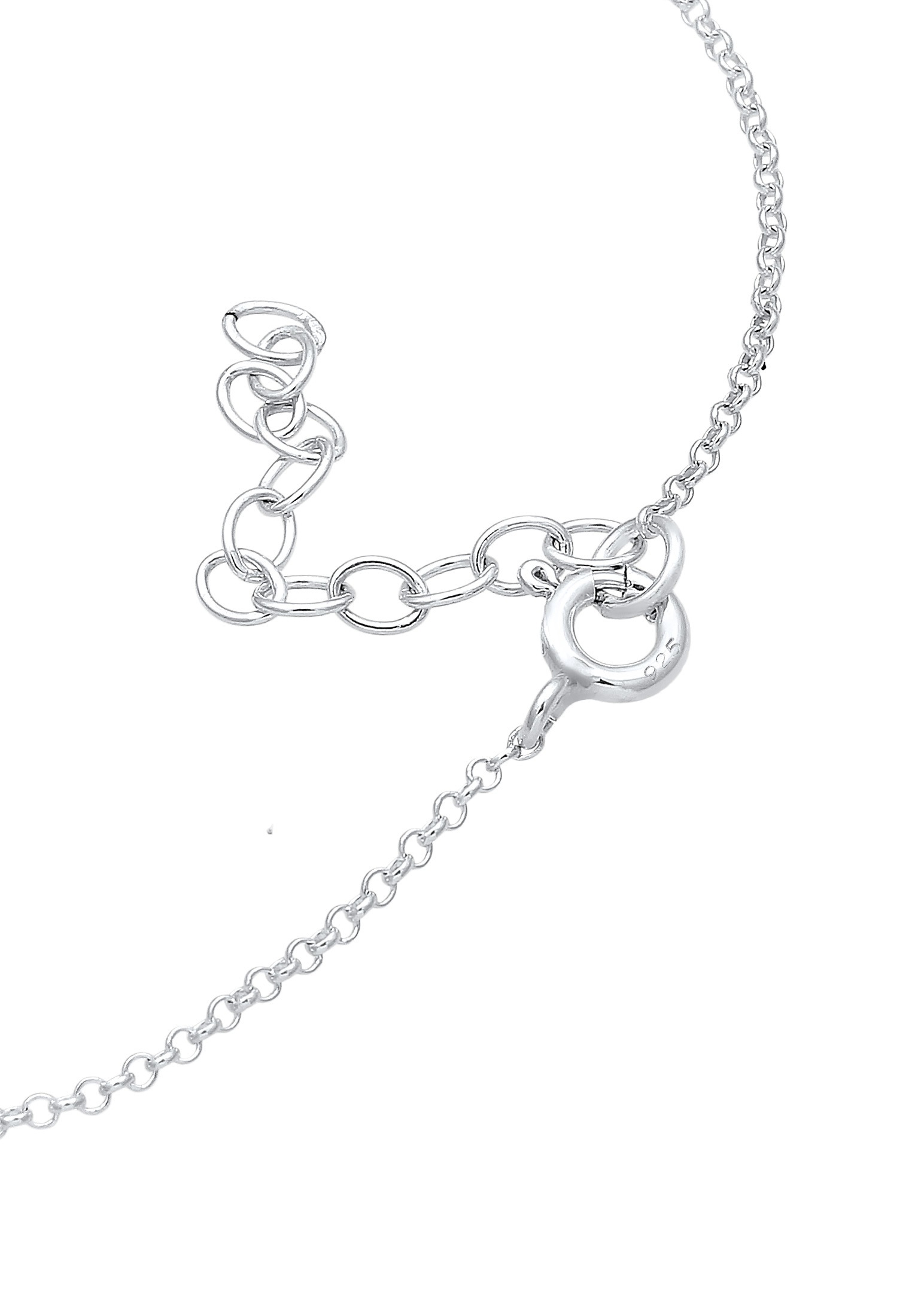 Armband ELLI "Glas Kirstalle Weiß 925 Sterling Silber" Gr. 16, silber, Armbänder, Damen, 16cm,mit Steinen, Silber 925 (Sterlingsilber), Armband 3