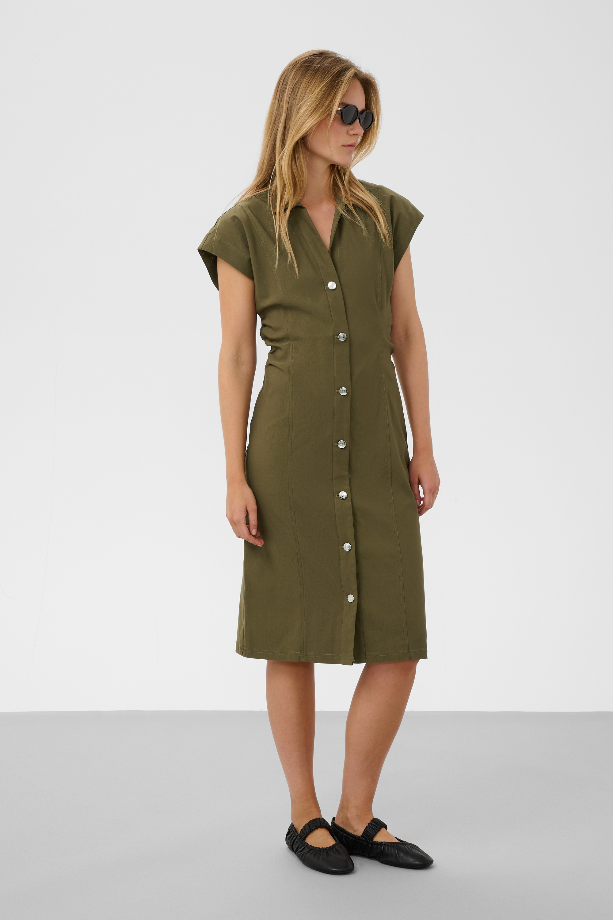 SOAKED IN LUXURY Midikleid »Damen Kleid SLZazu«