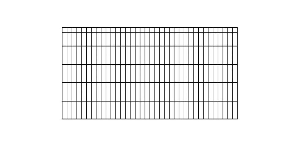 KRAUS Doppelstabmattenzaun »Dino-Pro DS-Z42«, anthrazit, 100 cm hoch, 10 Elemente für 20 m, 11 Pfosten