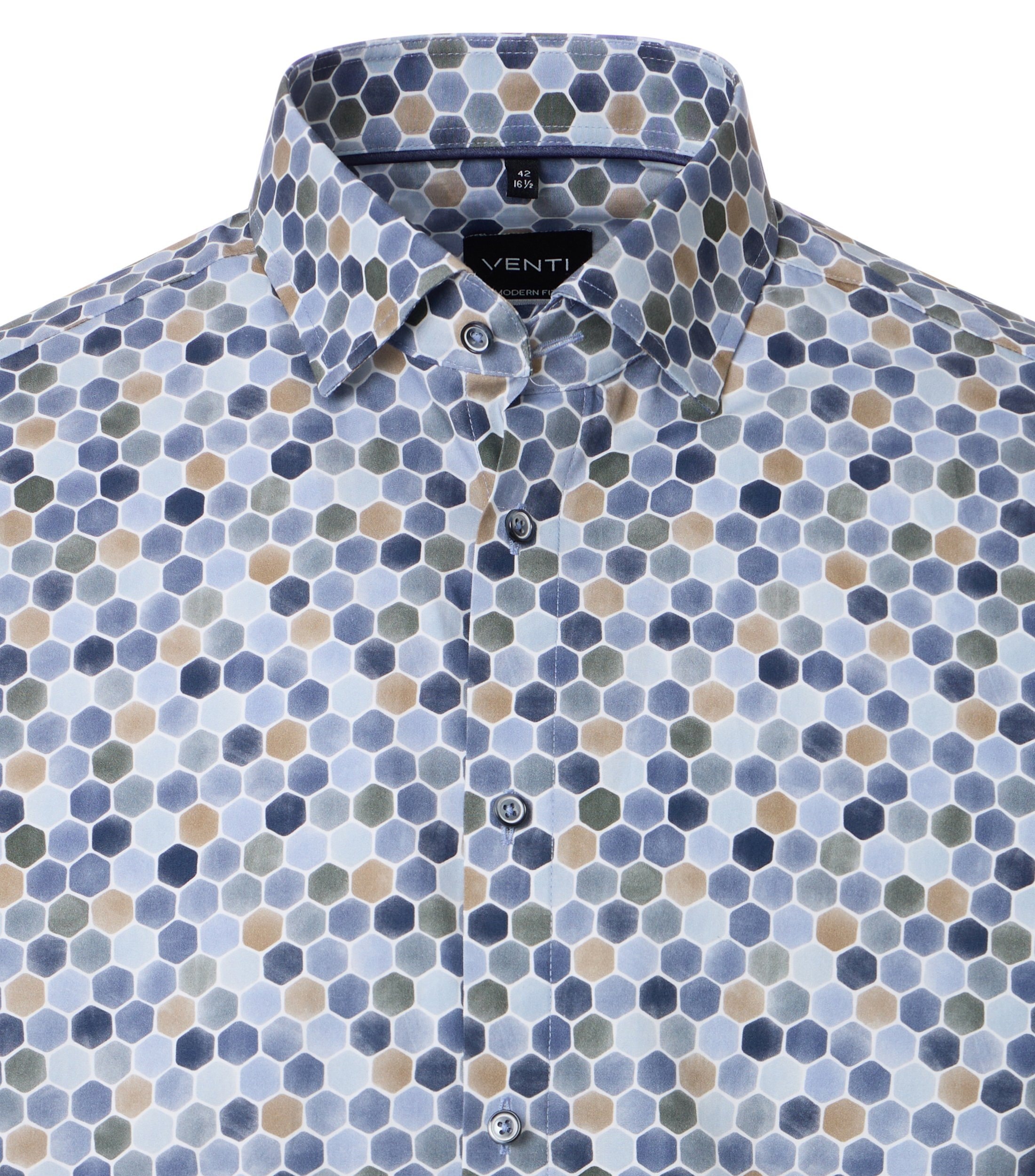 VENTI Businesshemd »VENTI Businesshemd extra langer Arm 72cm Print«