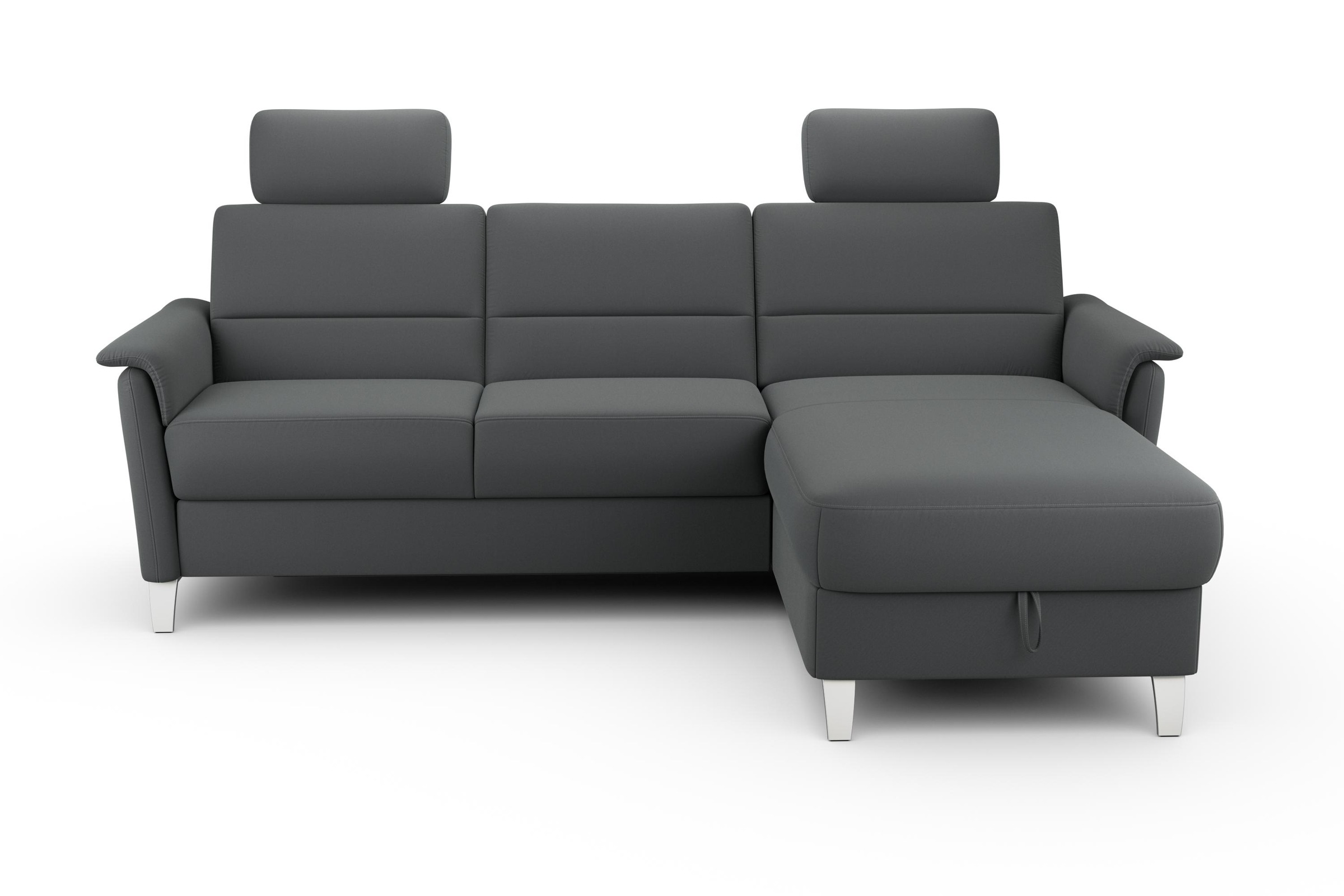 sit&more Ecksofa »Palmera L-Form«, Federkern, wahlweise mit Bettfunktion und mit/ohne Stauraum