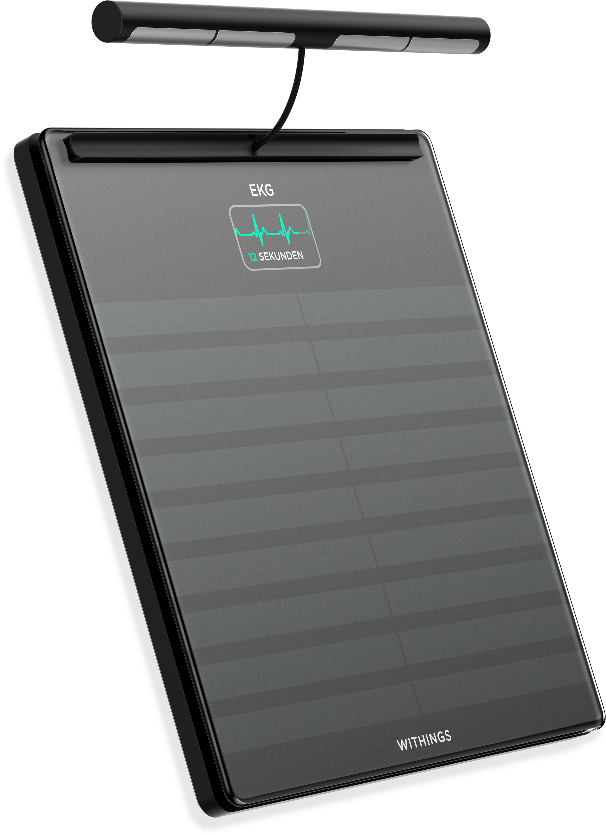 Withings Personenwaage »Body Scan«, mit integriertem 6-Kanal-Elektrokardiogramm (EKG)