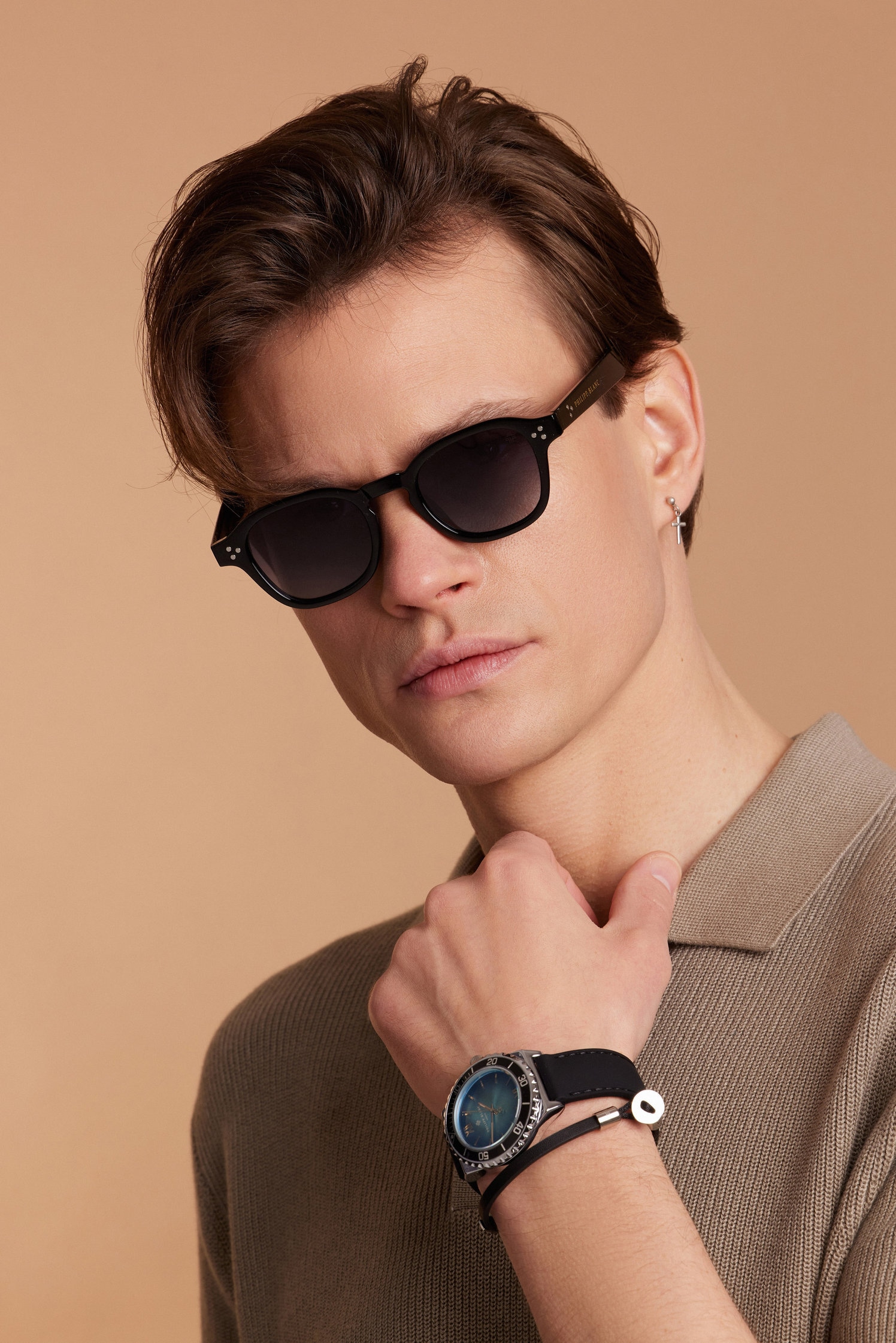 PHILIPP BLANC Sonnenbrille »PA13-01« Glass 0.74MM Polarized Lens UV400，CAT3.0
