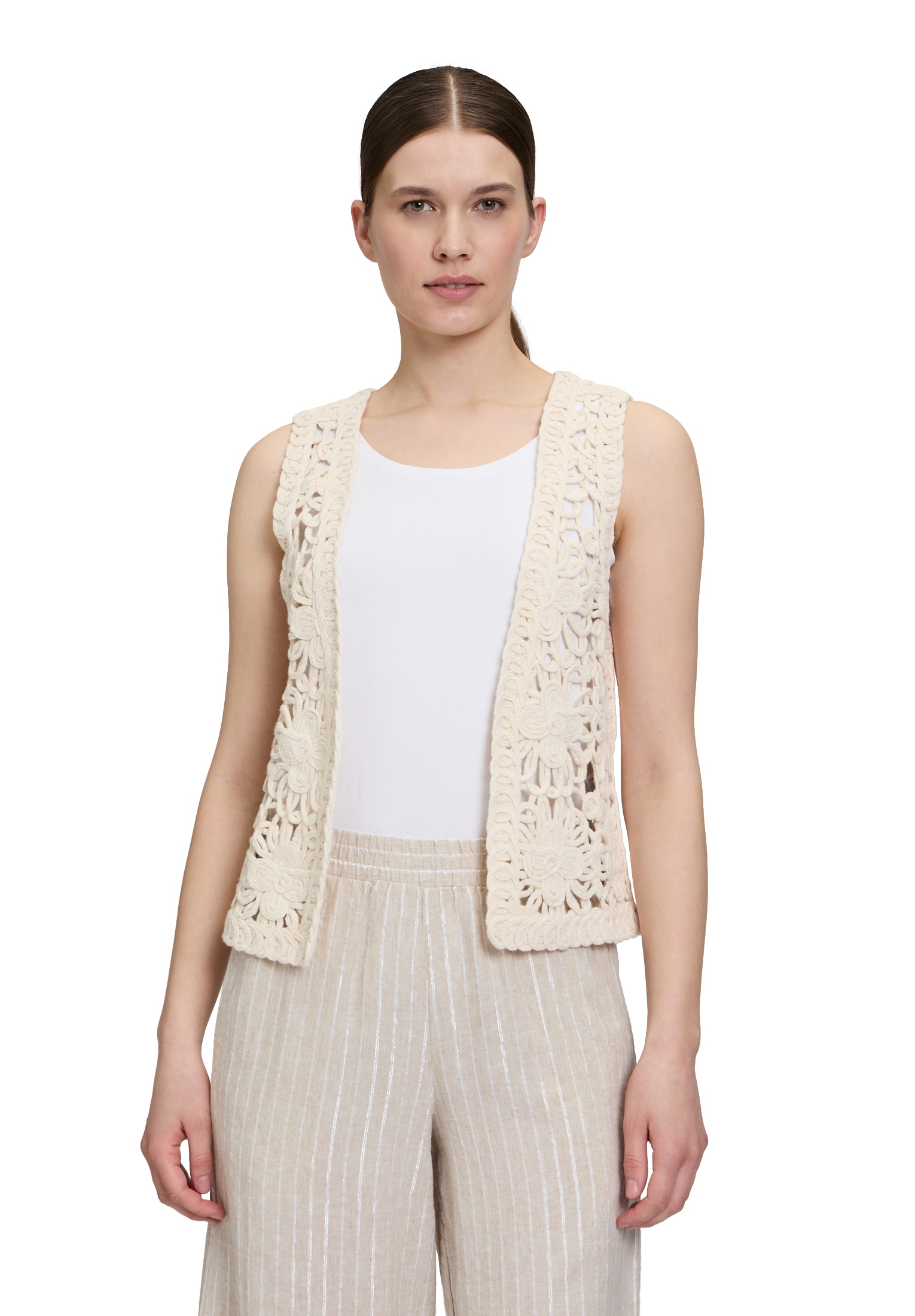 Cartoon Strickjacke "Cartoon Damen Sommerweste mit V-Ausschnitt", Material günstig online kaufen