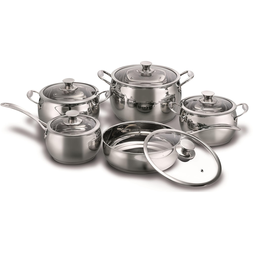 KING Topf-Set »Gourmet SBS Royal«, Meister-Chromstahl, (Set, 10 tlg.)