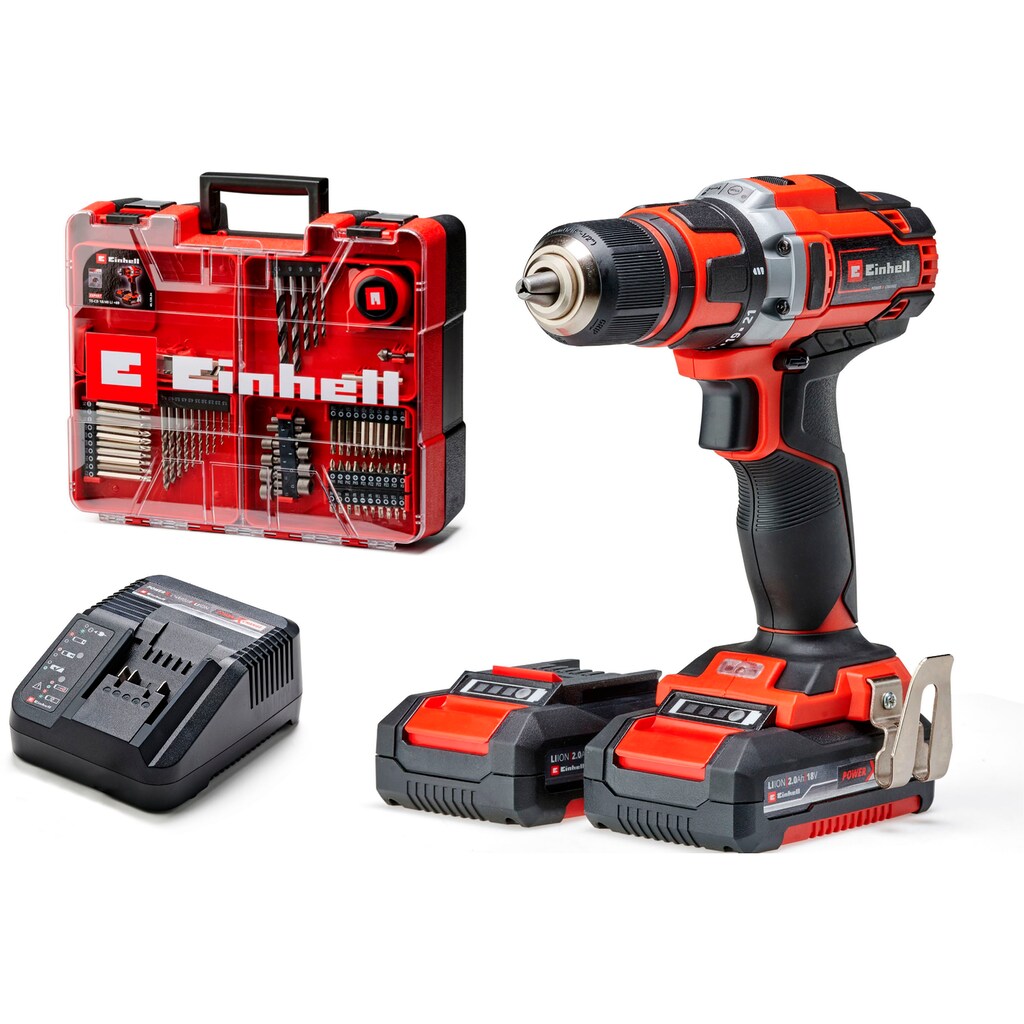 Einhell Akku-Bohrschrauber »TE-CD 18/40 Li +69«, (Set)