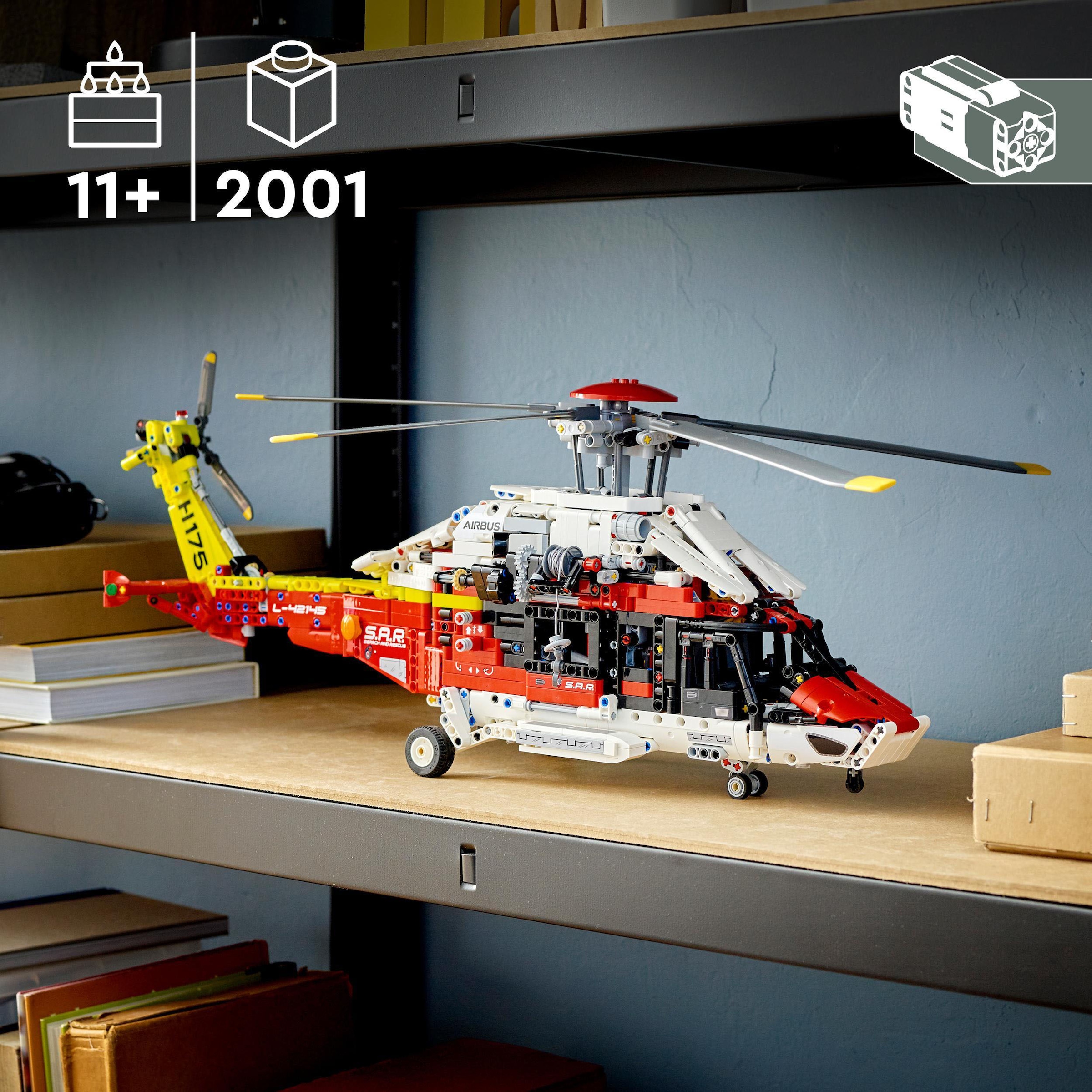 LEGO® Konstruktionsspielsteine »Airbus H175 Rettungshubschrauber (42145), LEGO® Technic«, (2001 St.)