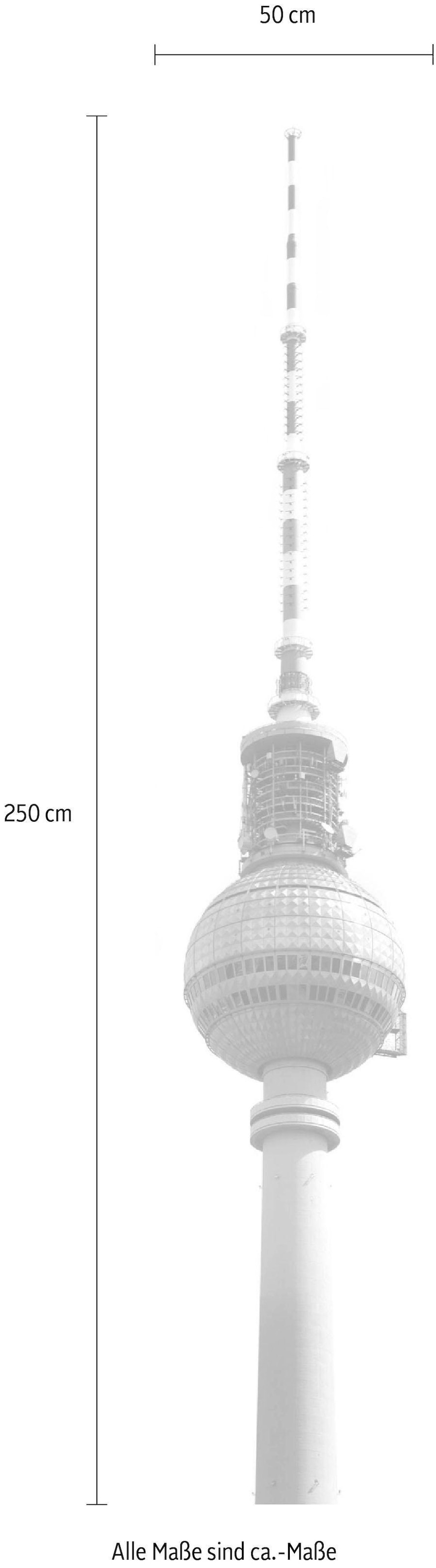 Komar Vliestapete »Digitaldruck Vlies -  Fernsehturm - Größe 50 x 250 cm« bedruckt glatt Wohnzimmer, Schlafzimmer
