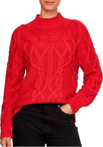 Tommy Hilfiger Strickpullover »RELAXED CABLE MOCK-NK SWEATER«, mit Zopfmuster & Tommy... kaufen