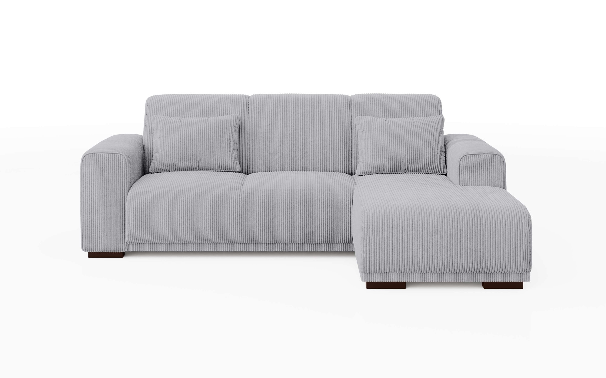 Home affaire Ecksofa »BORNHOLM L-Form mit Recamiere, Maße B/T/H: 234/162/85 cm«, Recamiere links oder rechts bestellbar, Wellenfederung, inkl. 2 Kissen