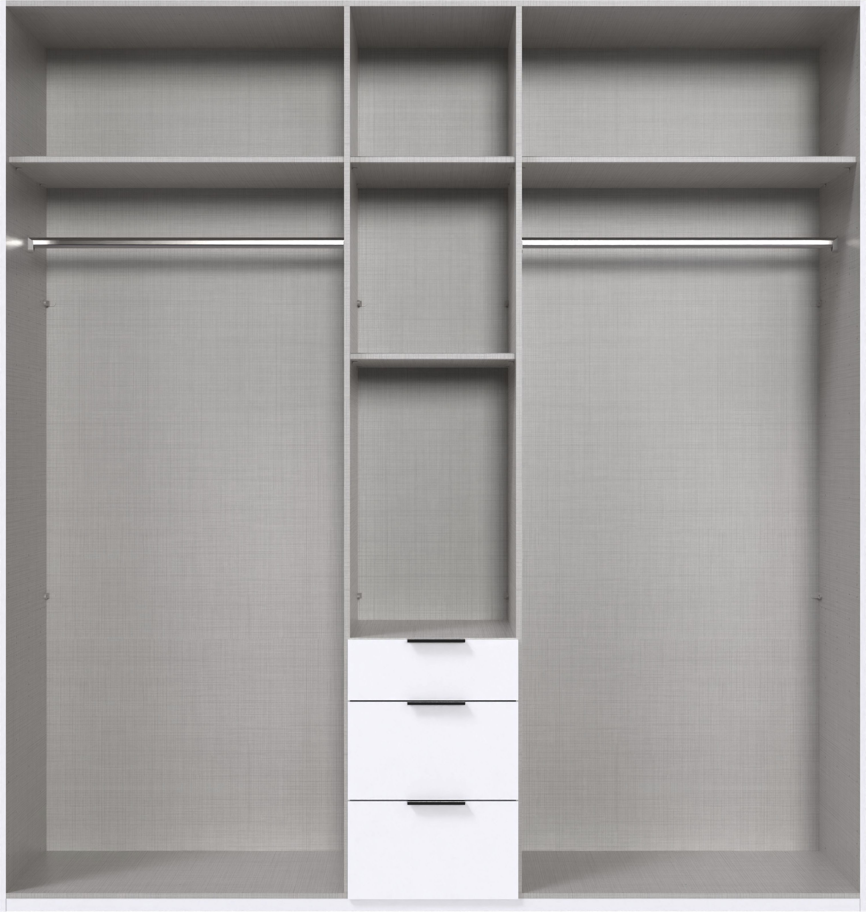 Thumbnail - Wimex Drehtürenschrank "Mugano" mit langen oder kurzen Griffen aus Metall, in vielen Breiten, 208 oder 236 cm hoch, Made...