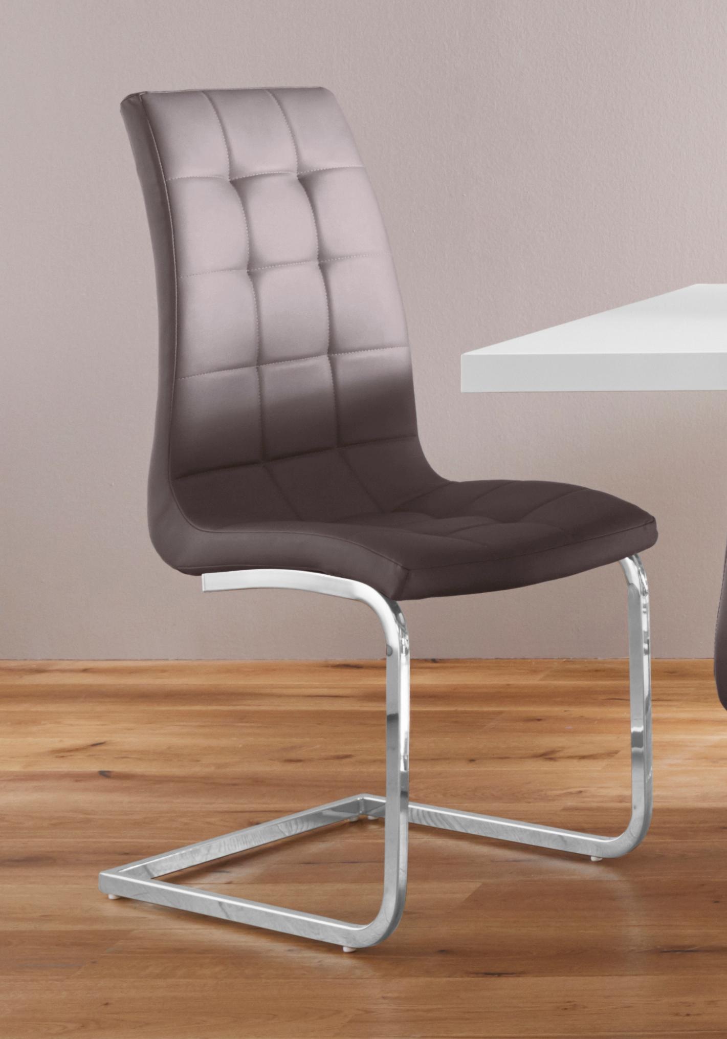 OTTO home Freischwinger "Lola" (Set) 2 Stk.2 oder 4 Stück, Bezug in Kunstle günstig online kaufen