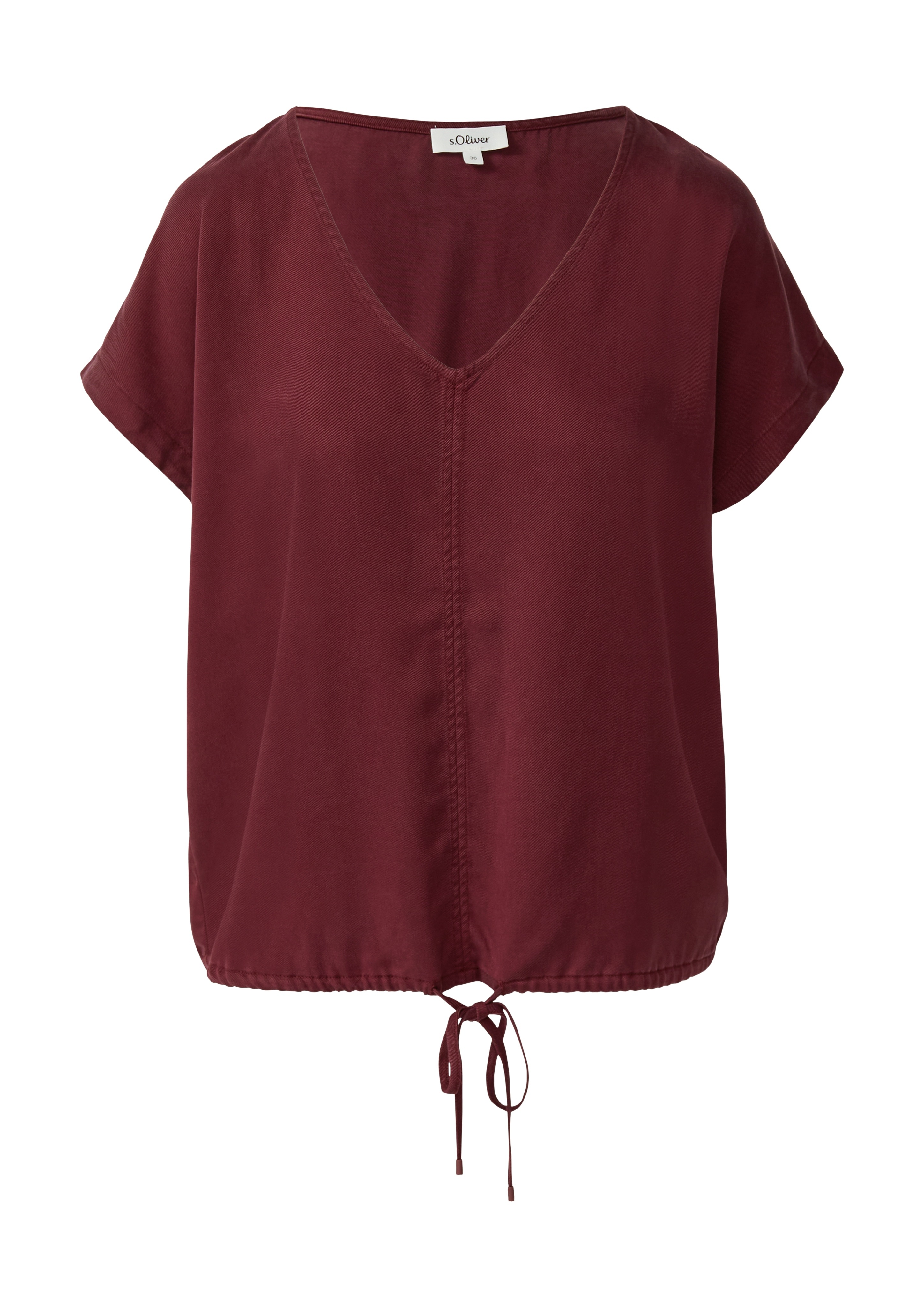 Thumbnail - s.Oliver Kurzarmbluse mit Tunnelzug am Saum