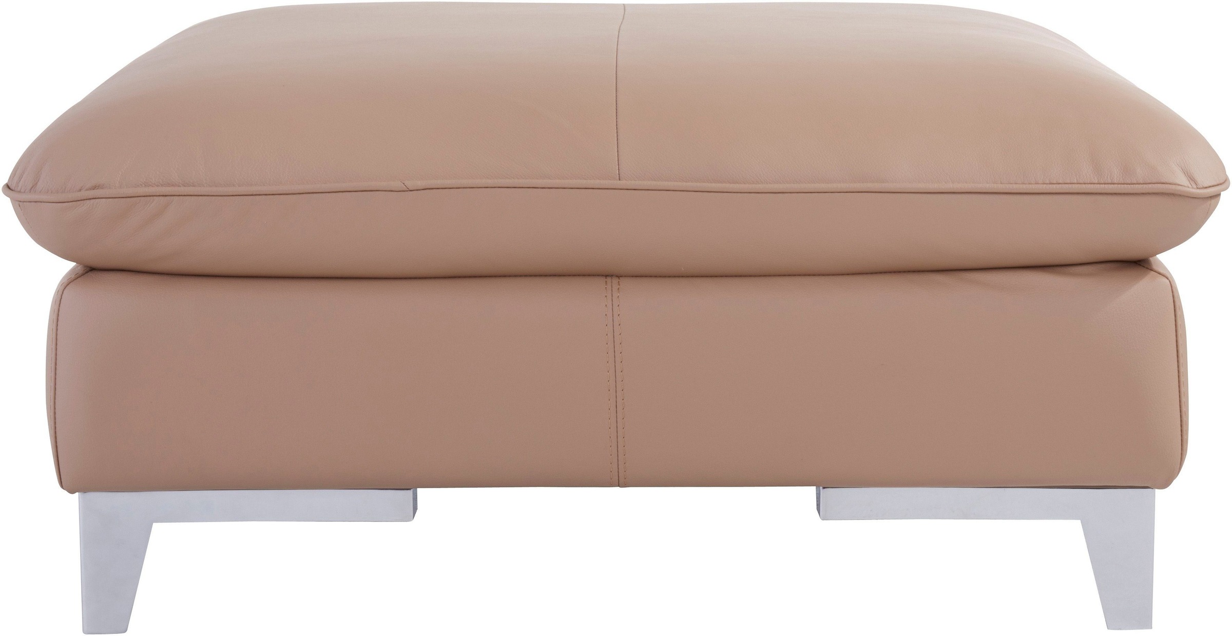COTTA Polstergarnitur »Teresa L-Form«, (Set), Set bestehend aus: Ecksofa mit Kopfteilverstellung & Hocker