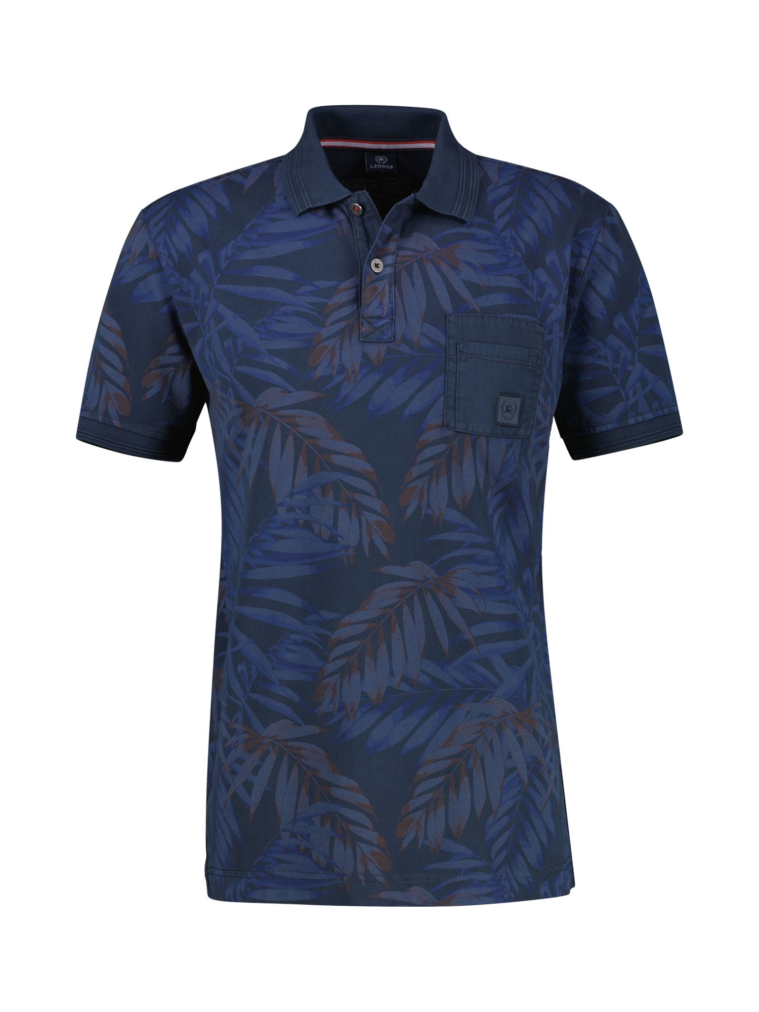 LERROS Poloshirt »LERROS Herren Poloshirt, floral bedruckt«