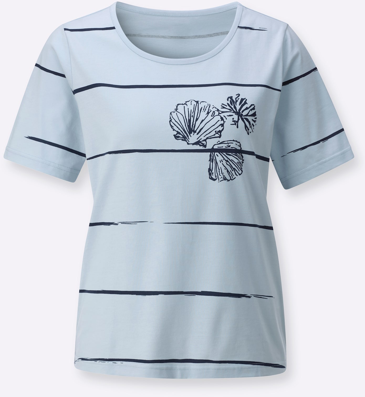 Thumbnail - Classic Basics Rundhalsshirt "Halbarmshirt" 1 tlg.