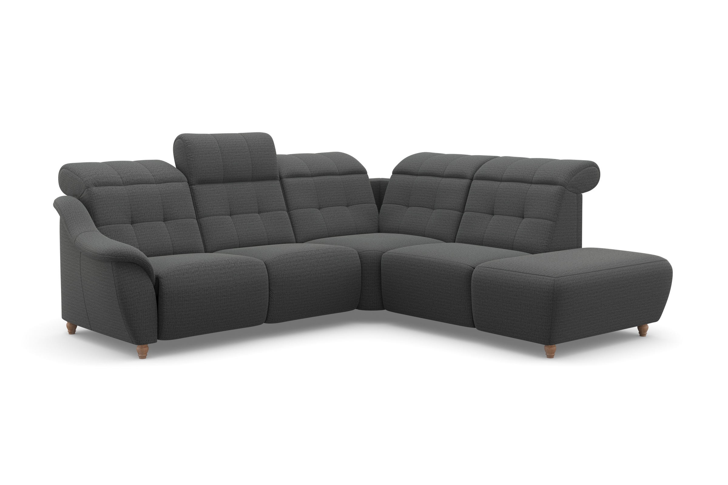 Home affaire Ecksofa »Boston L-Form«, Kopfteilverstellung an jeder Sitzfläche, wahlweise Relaxfunktion