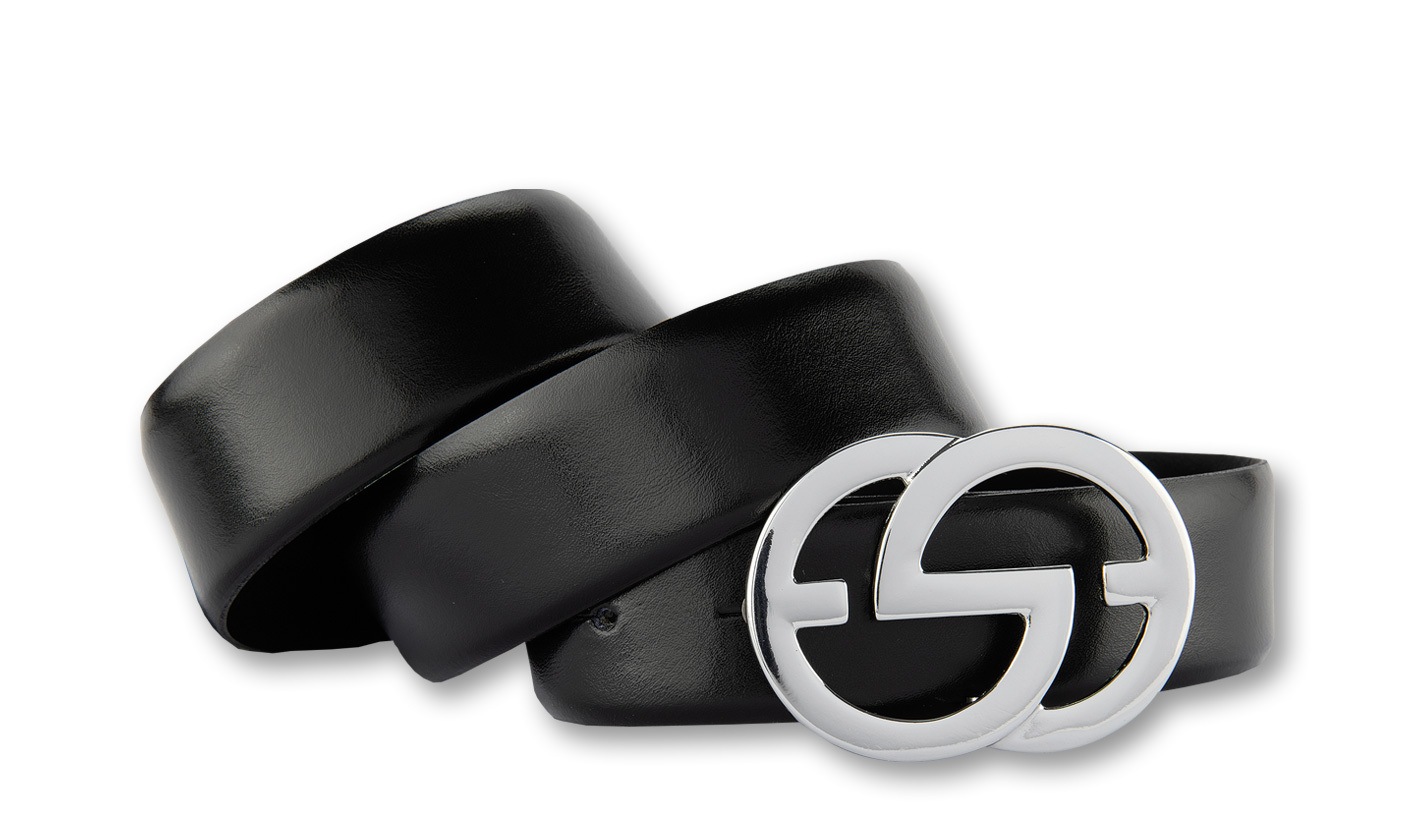 Silbergift Ledergürtel "Ledergürtel im Klassiklook mit Koppelschließe" günstig online kaufen