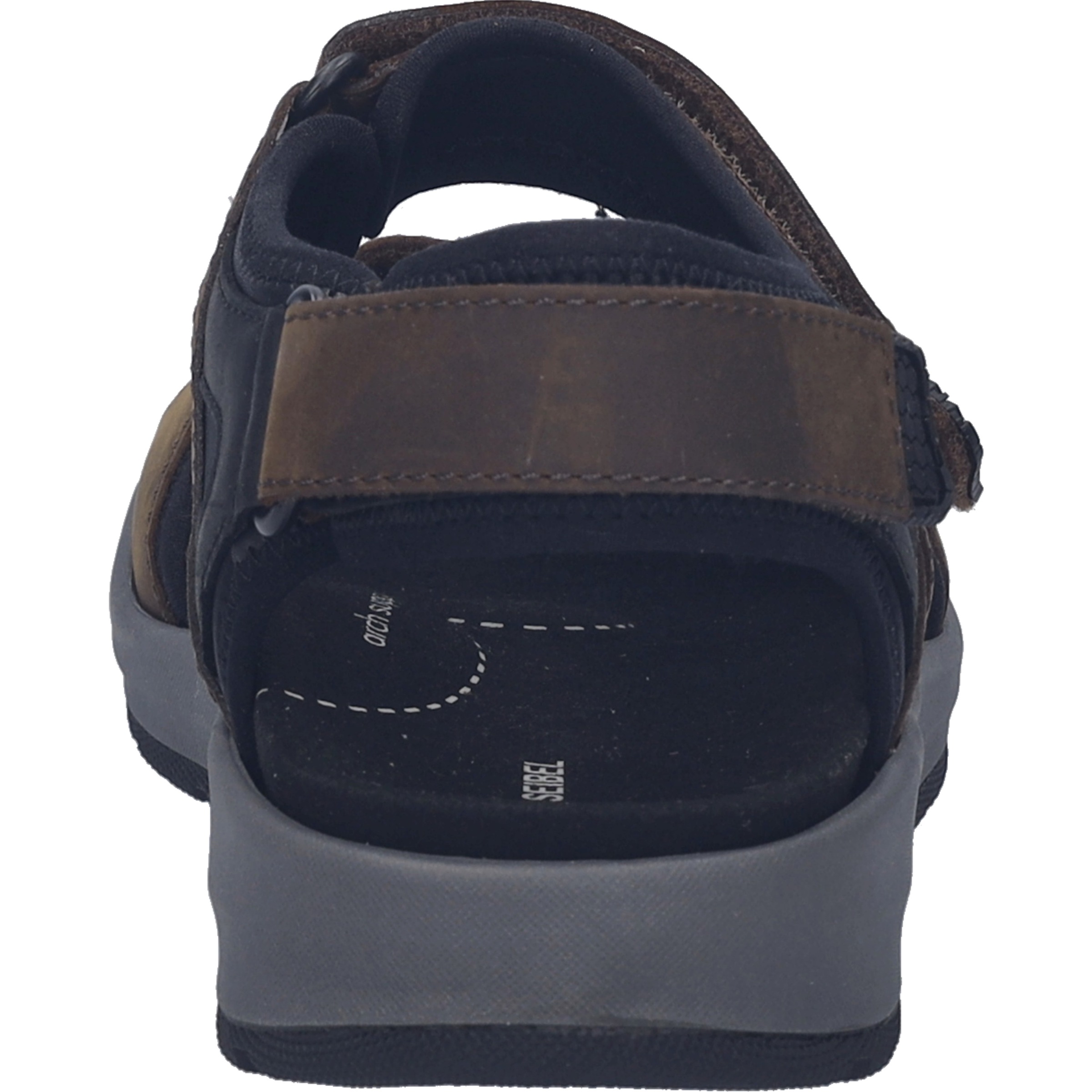 Sandale JOSEF SEIBEL "Emeric 06, espresso-kombi", Herren, Gr. 45, braun (espresso, kombi), Obermaterial: 100% Rindsleder Leather cow., Schuhe Sandale 3