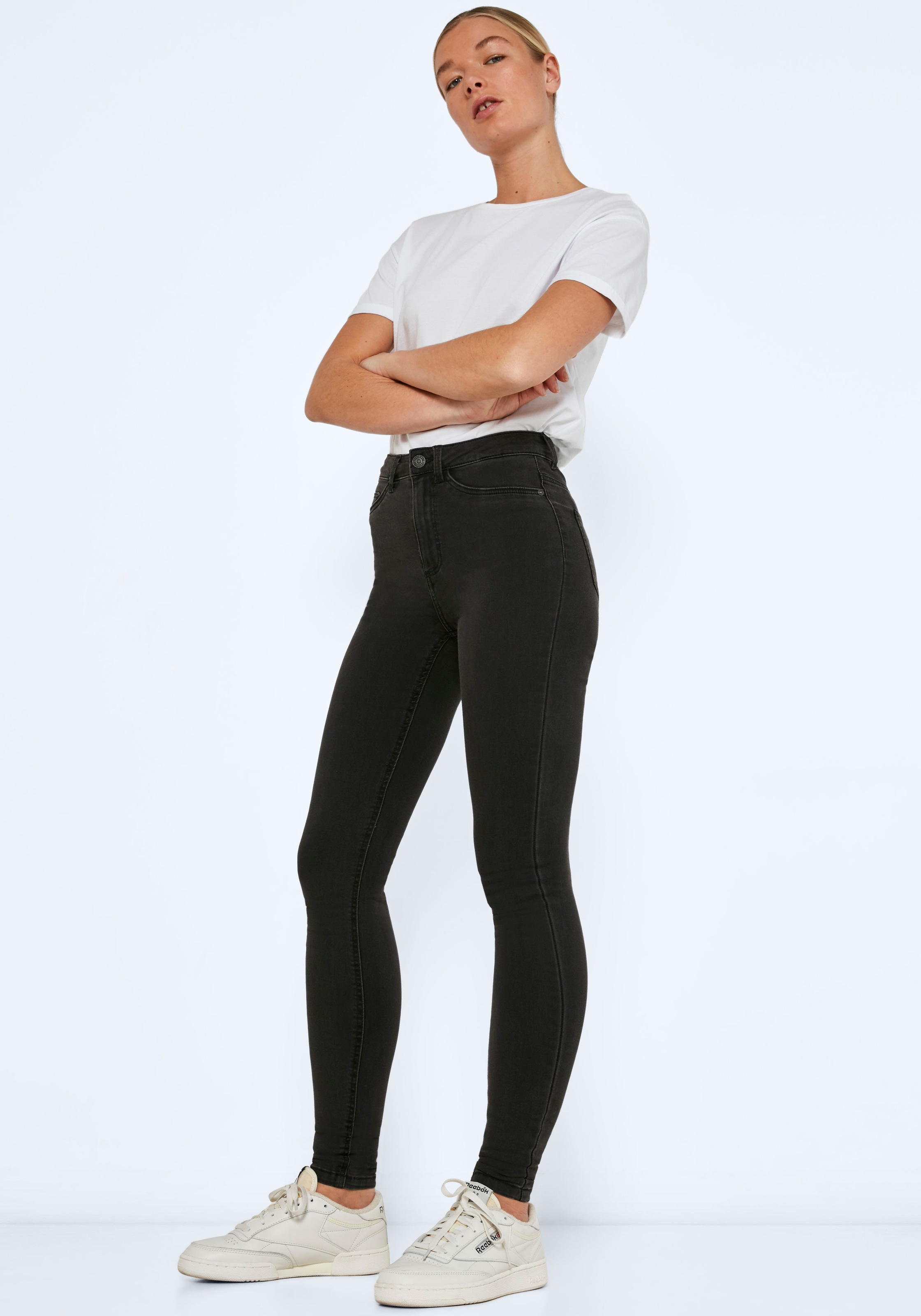 Noisy may Skinny-fit-Jeans "NMCALLIE HW SKINNY JEANS VI069DG NOOS" günstig online kaufen